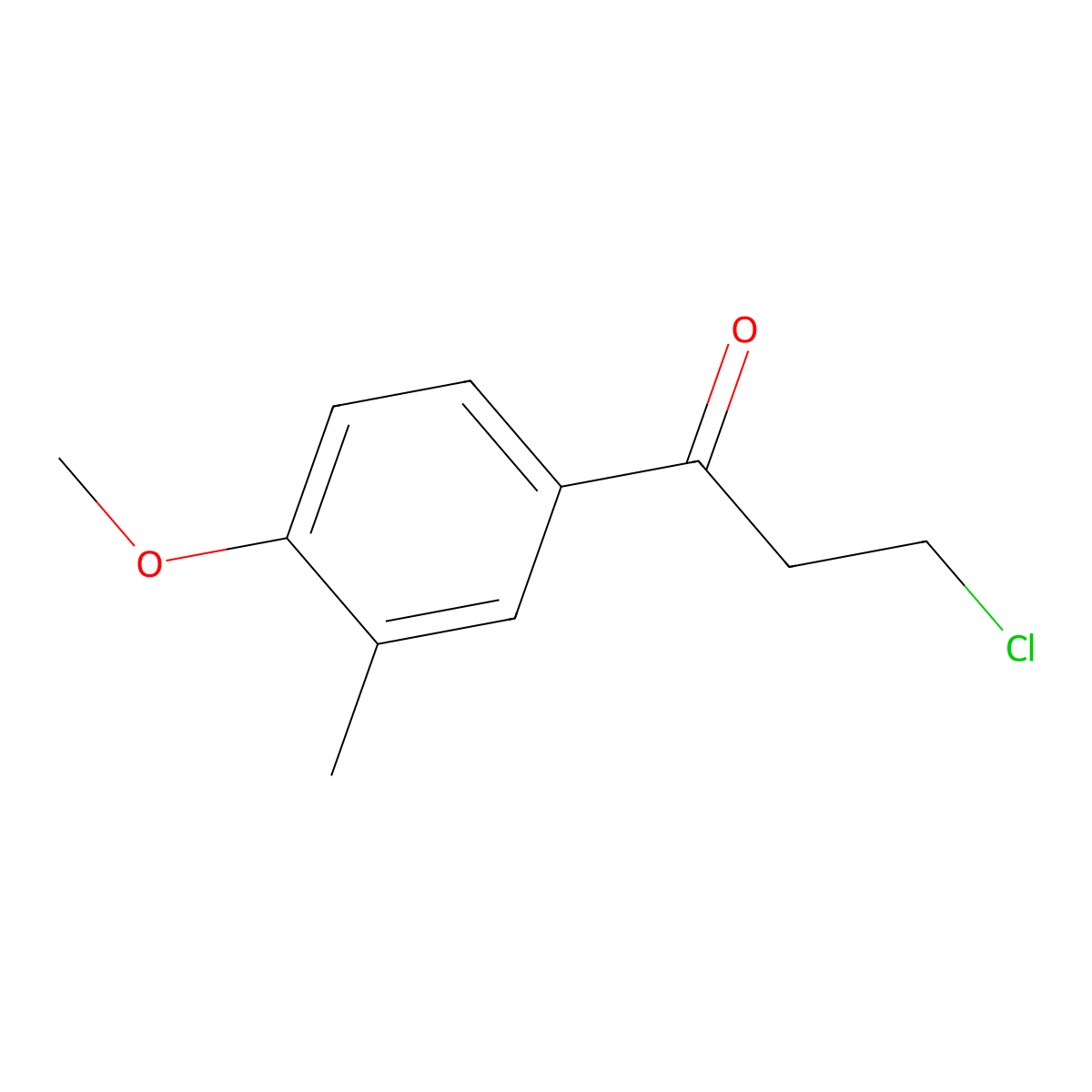 3-Chloro-1-(4-methoxy-3-methylphenyl)propan-1-one molecular structure, CAS 343773-04-6