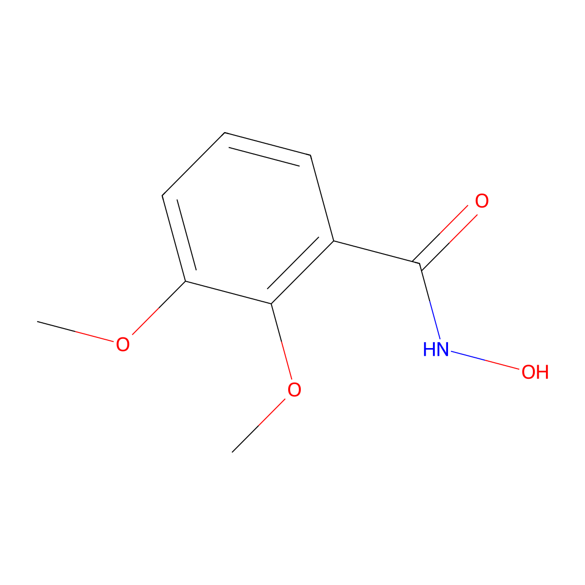 N-hydroxy-2,3-dimethoxybenzamide molecular structure, CAS 343773-22-8