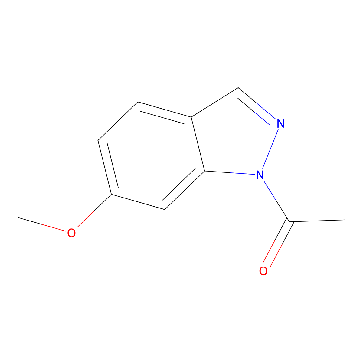 1-(6-methoxy-1H-indazol-1-yl)ethanone molecular structure, CAS 343773-70-6