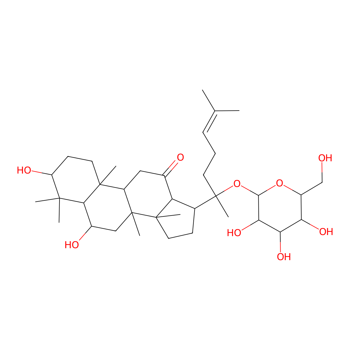 Ginsenoside Rh8 molecular structure, CAS 343780-69-8