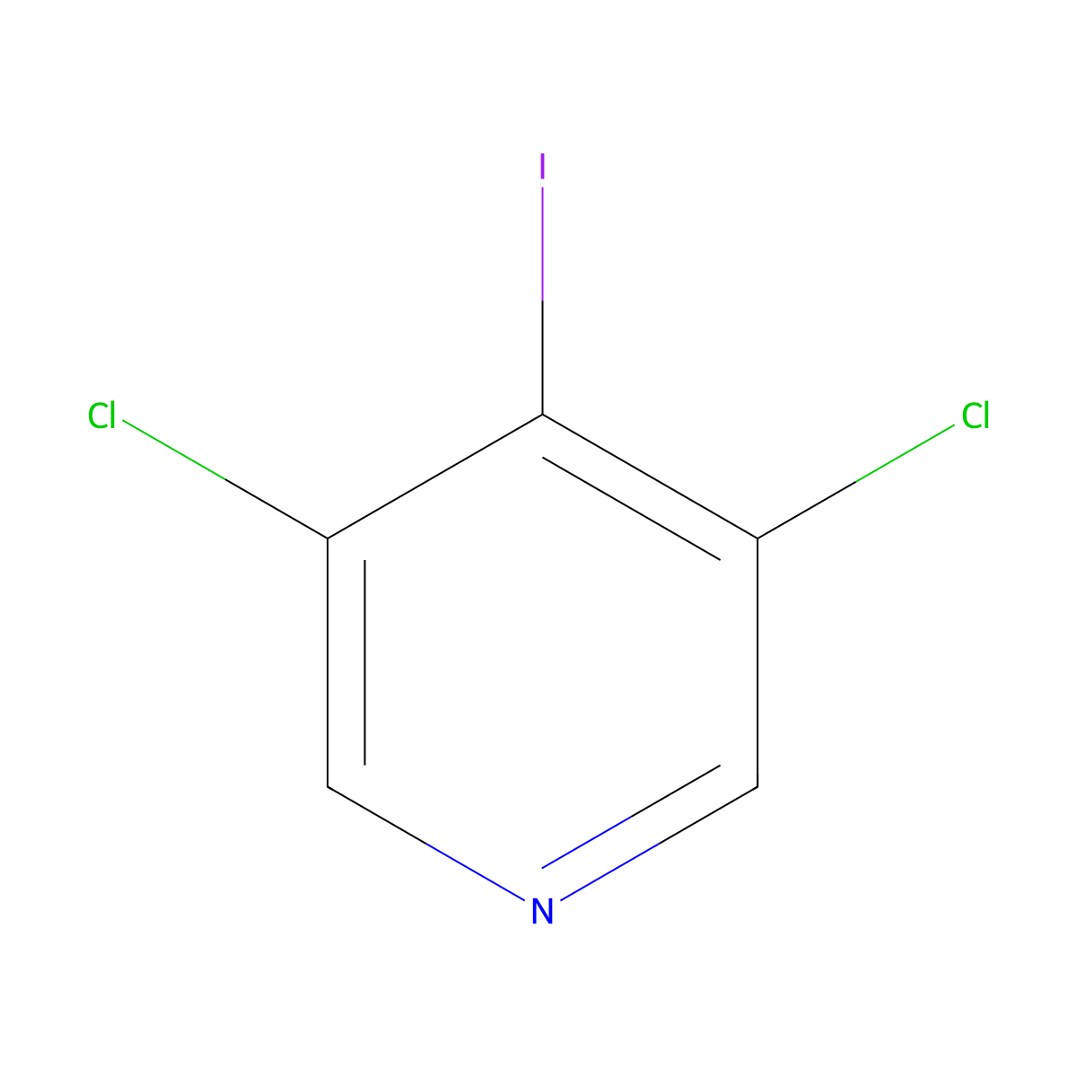 3,5-Dichloro-4-iodopyridine molecular structure, CAS 343781-41-9
