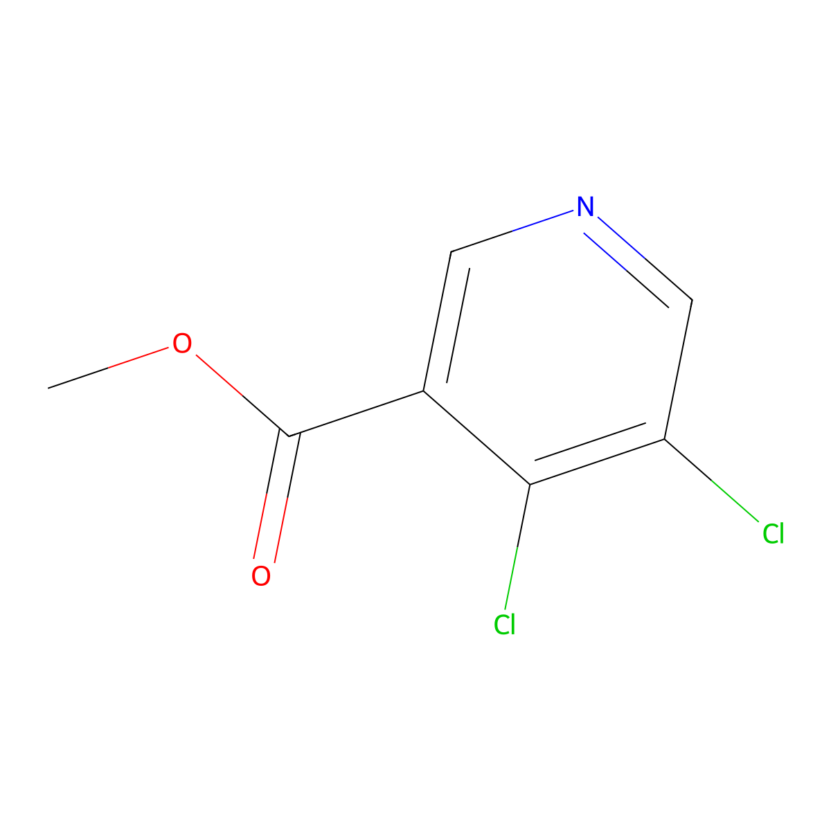Methyl 4,5-dichloropyridine-3-carboxylate molecular structure, CAS 343781-51-1