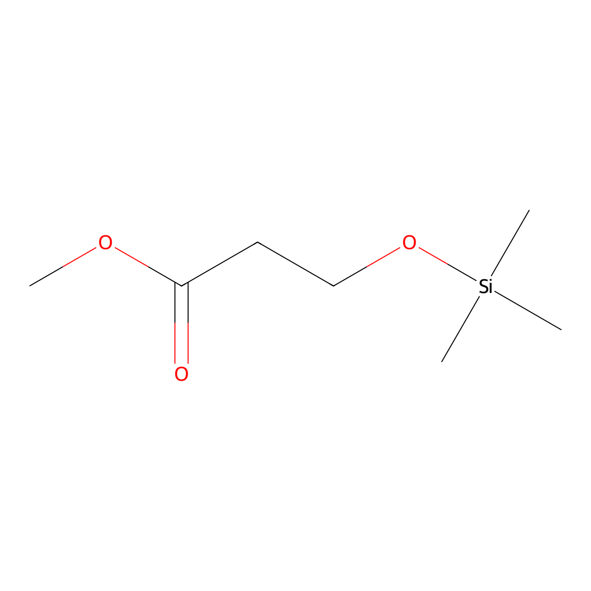 Methyl 3-[(trimethylsilyl)oxy]propanoate molecular structure, CAS 343783-20-0