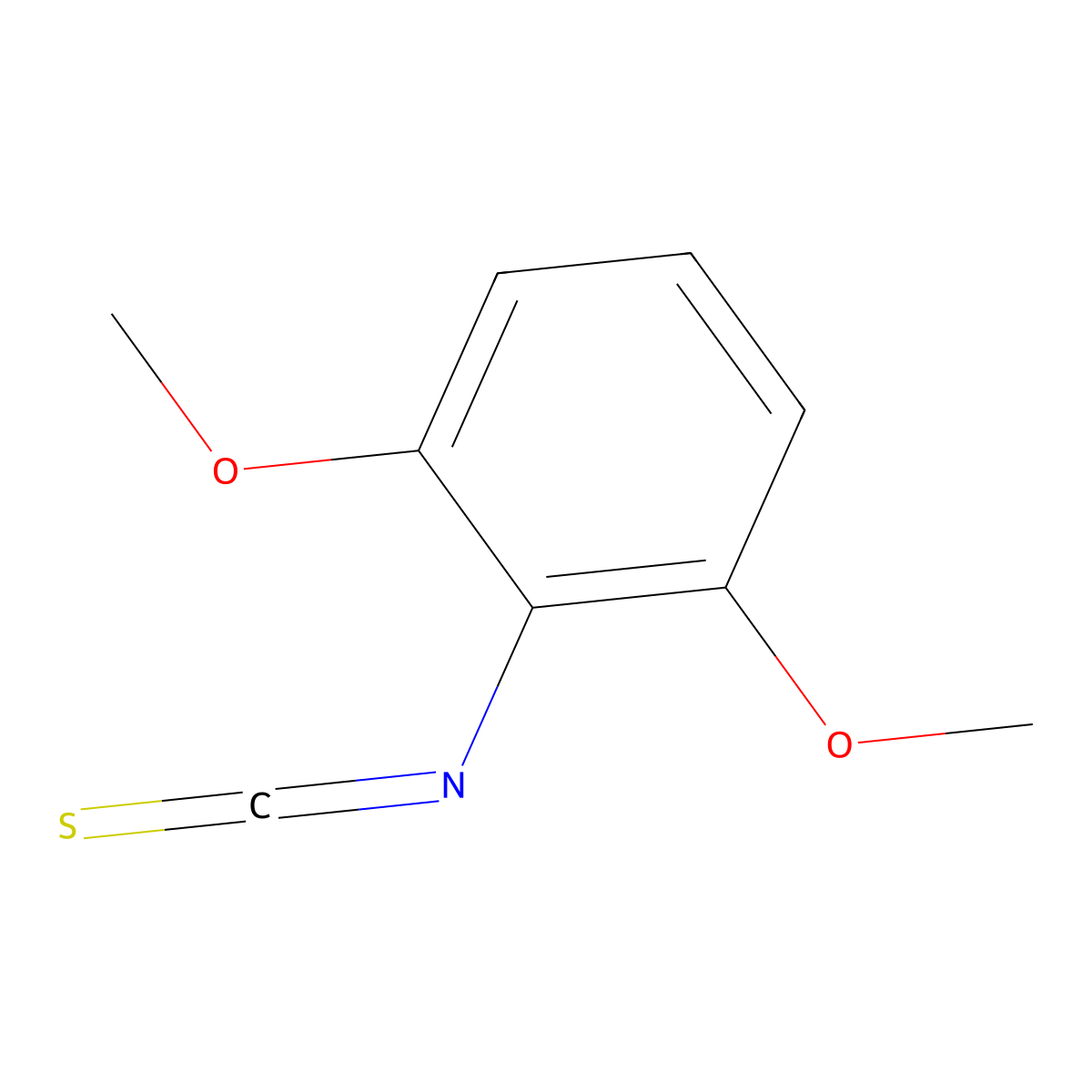 2-Isothiocyanato-1,3-dimethoxybenzene molecular structure, CAS 343790-65-8