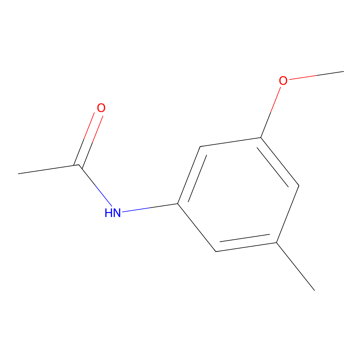 N-(3-methoxy-5-methylphenyl)acetamide molecular structure, CAS 343791-50-4