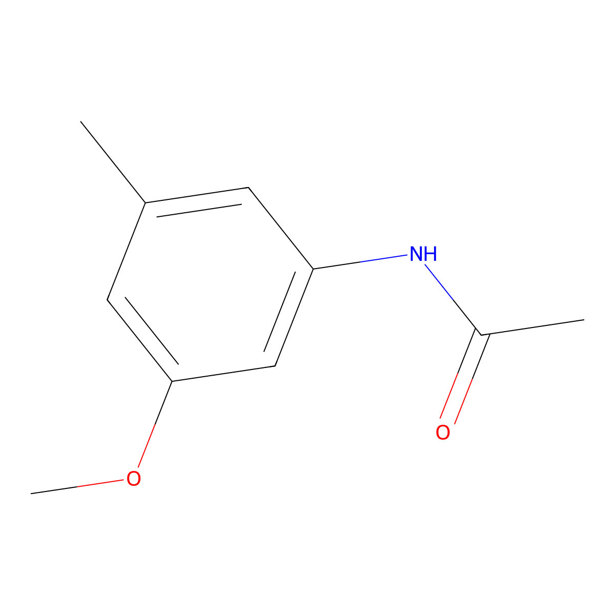 N-(3-methoxy-5-methylphenyl)acetamide molecular structure, CAS 343791-50-4