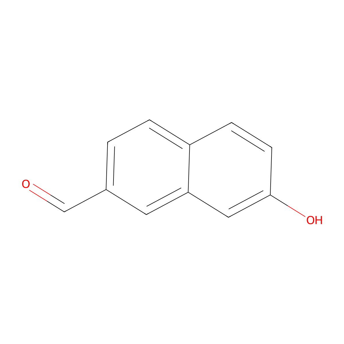 7-Hydroxy-2-naphthaldehyde molecular structure, CAS 343791-85-5