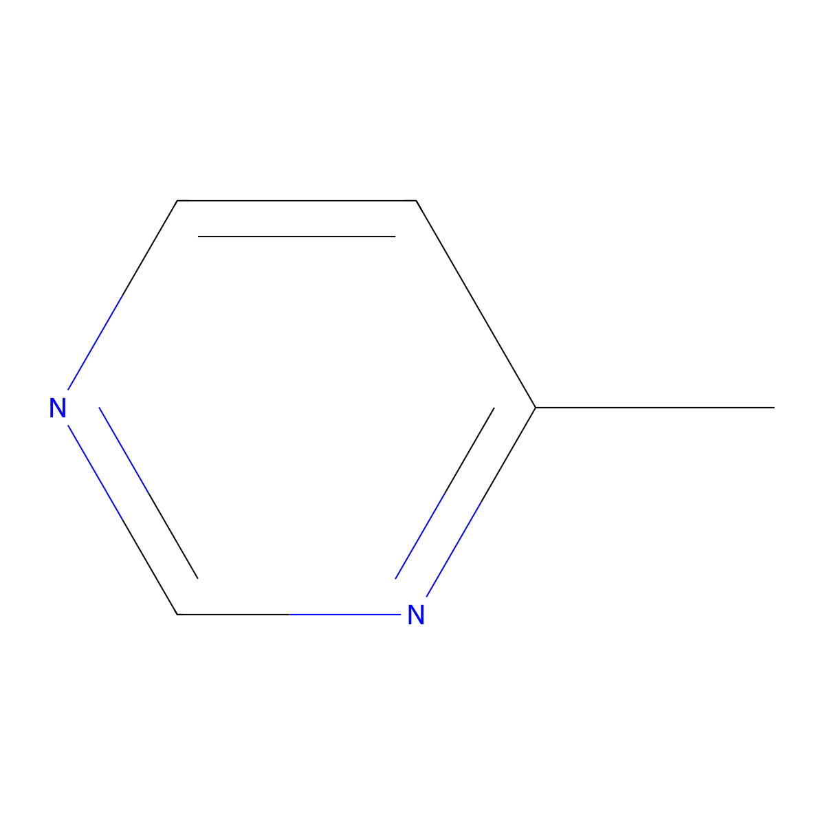 4-Methylpyrimidine molecular structure, CAS 3438-46-8