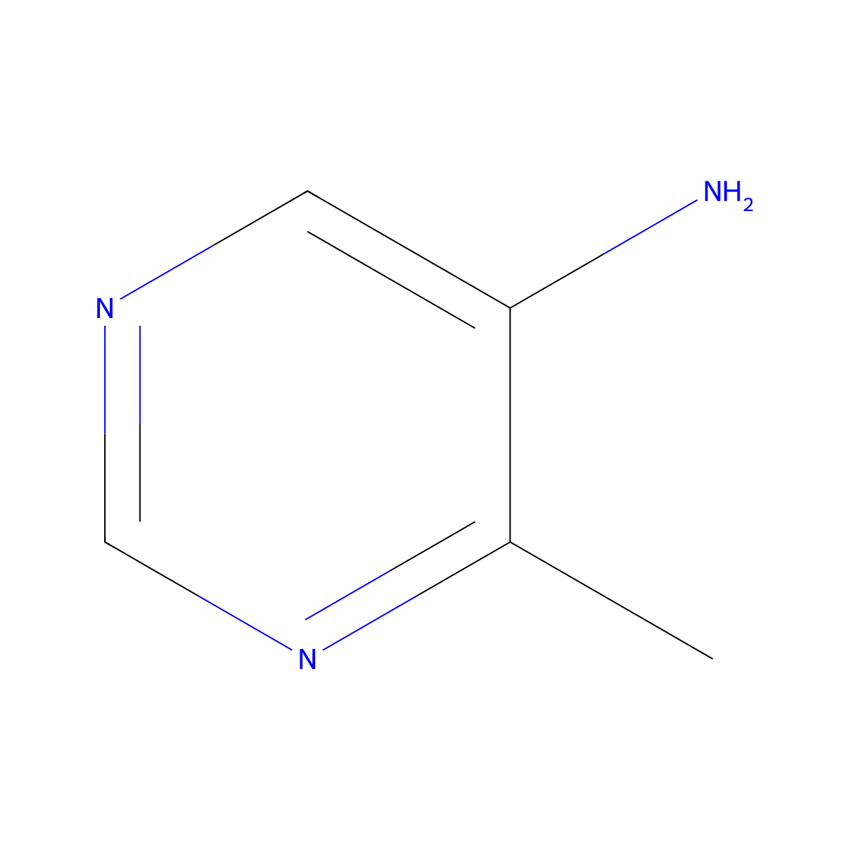 5-Amino-4-methylpyrimidine molecular structure, CAS 3438-61-7