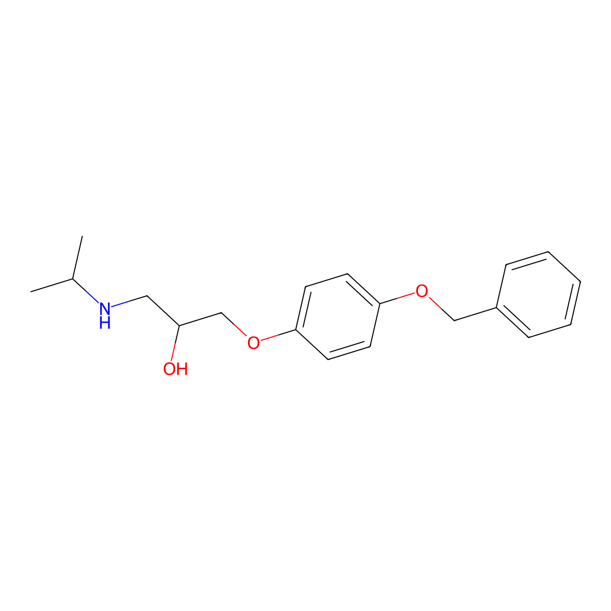 (S)-1-(p-(Benzyloxy)phenoxy)-3-(isopropylamino)propan-2-ol molecular structure, CAS 34380-47-7