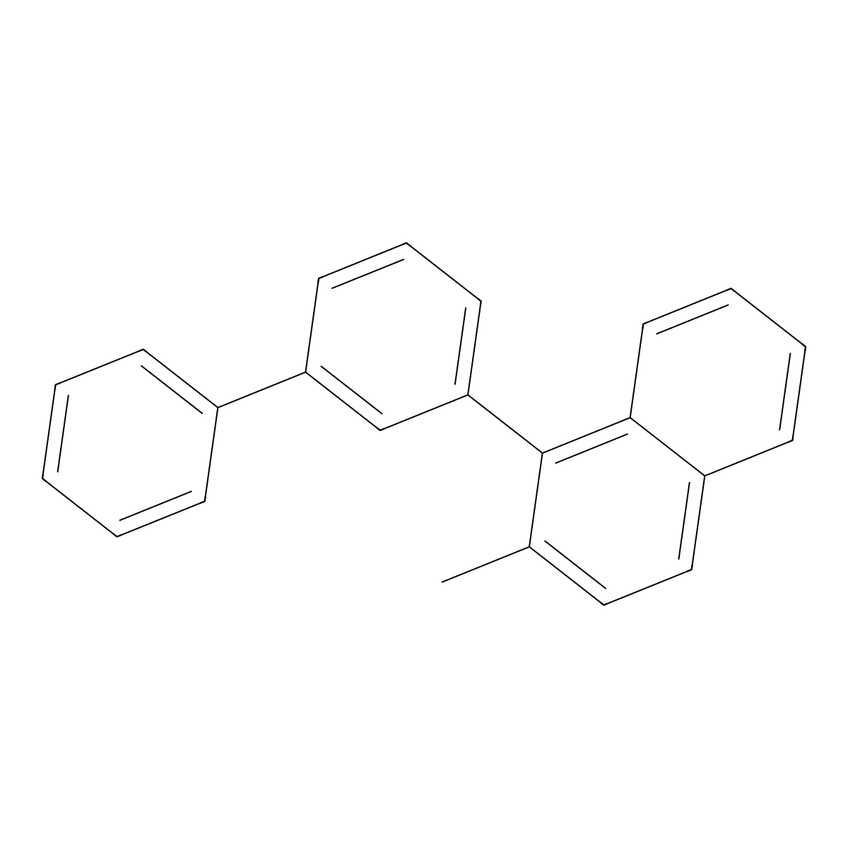 1-[1,1'-Biphenyl]-3-yl-2-methylnaphthalene molecular structure, CAS 343820-94-0