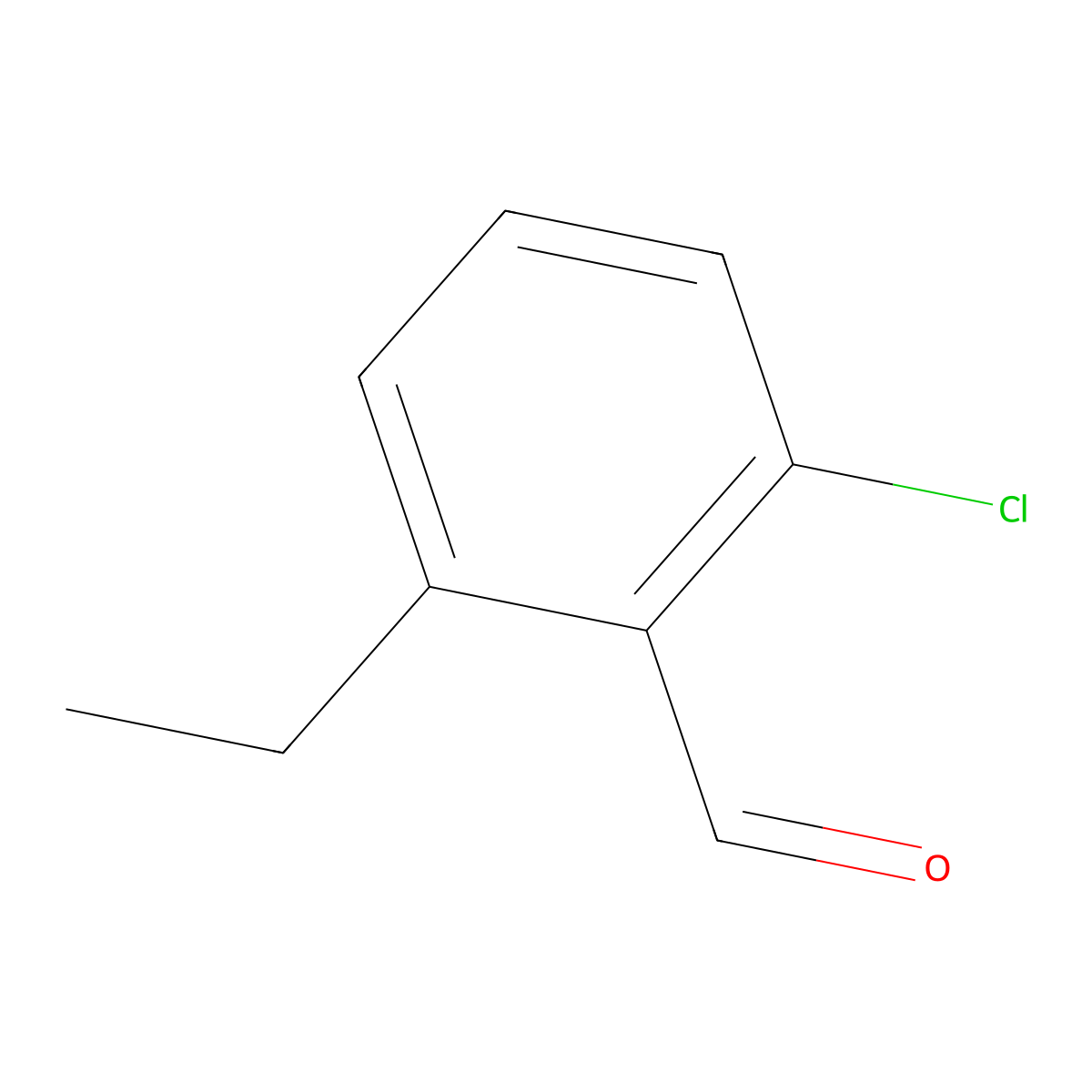 2-Chloro-6-ethylbenzaldehyde molecular structure, CAS 343850-74-8