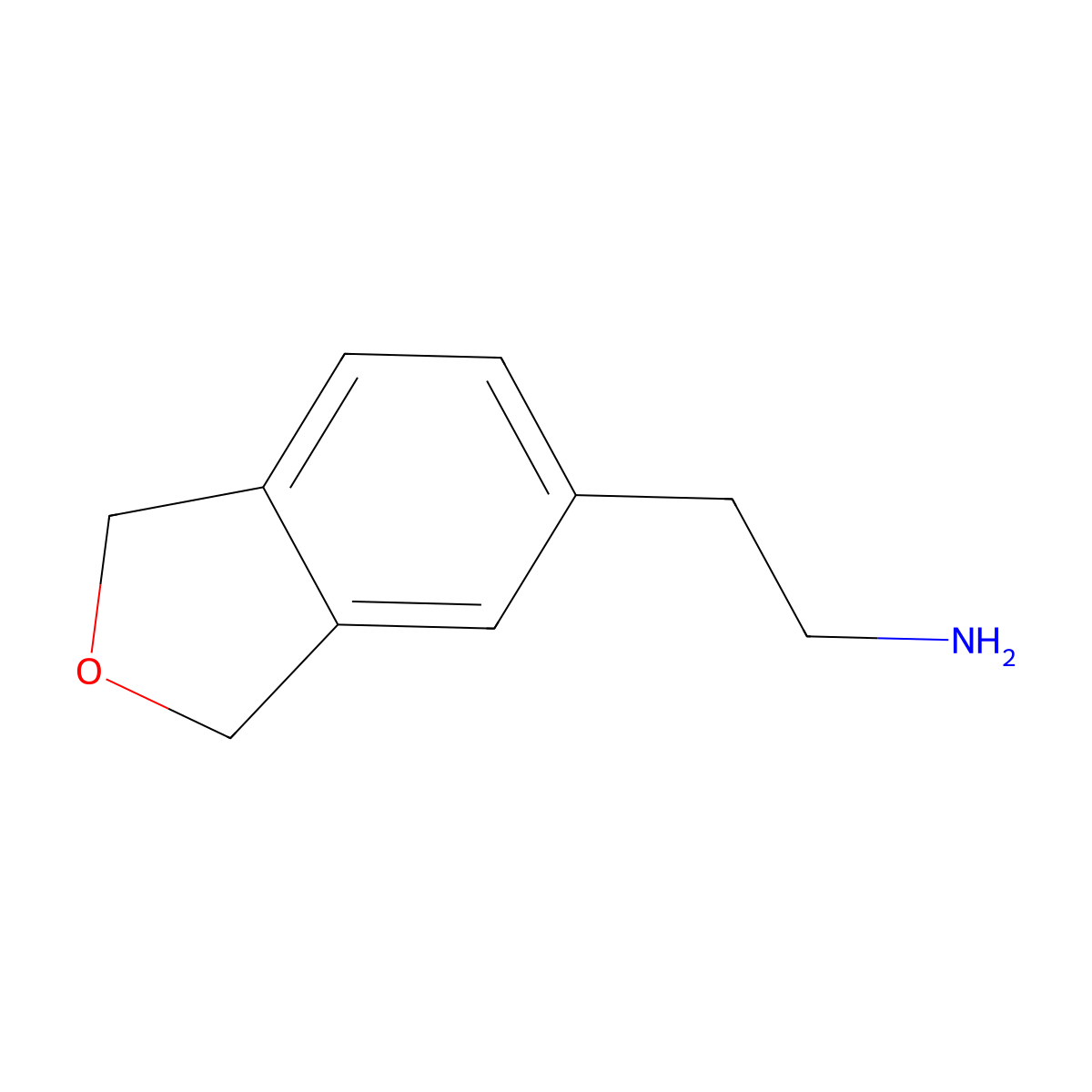 2-(1,3-Dihydro-2-benzofuran-5-yl)ethan-1-amine molecular structure, CAS 343852-81-3