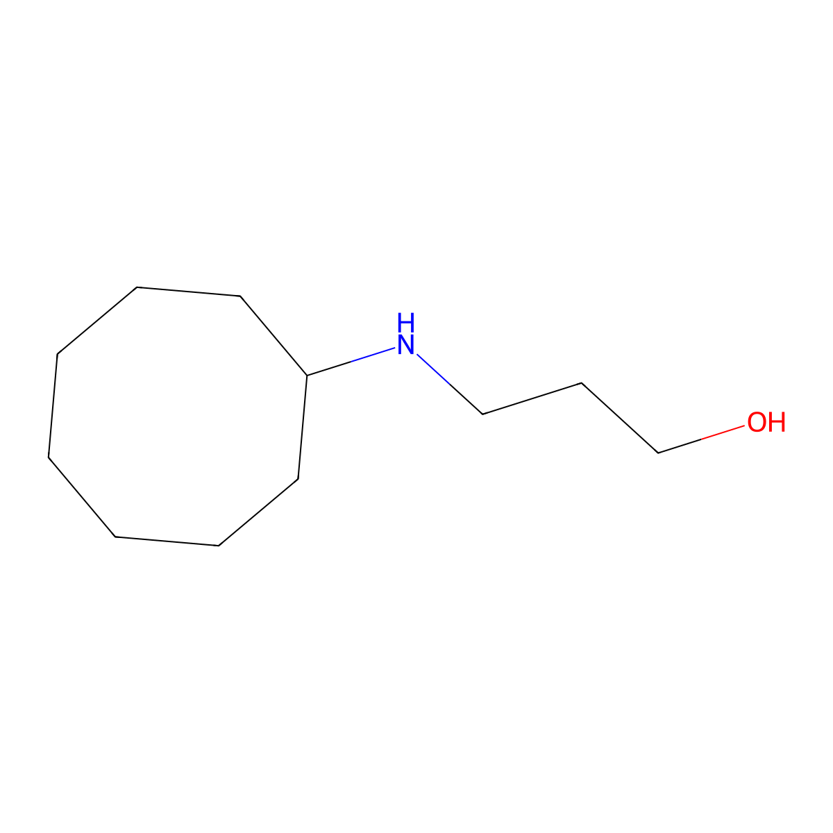 3-(Cyclooctylamino)propan-1-ol molecular structure, CAS 343853-97-4