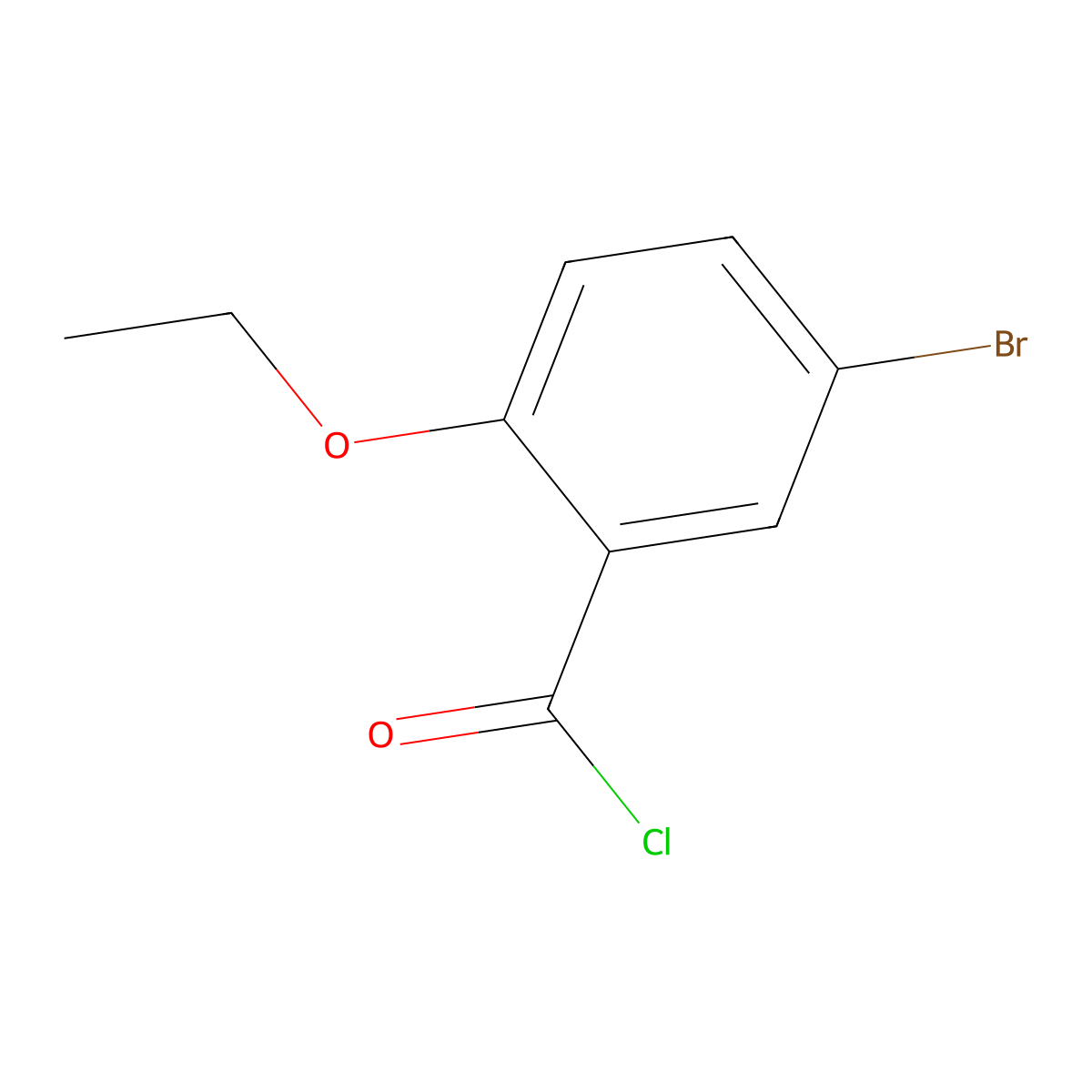 5-Bromo-2-ethoxybenzoyl chloride molecular structure, CAS 343855-79-8