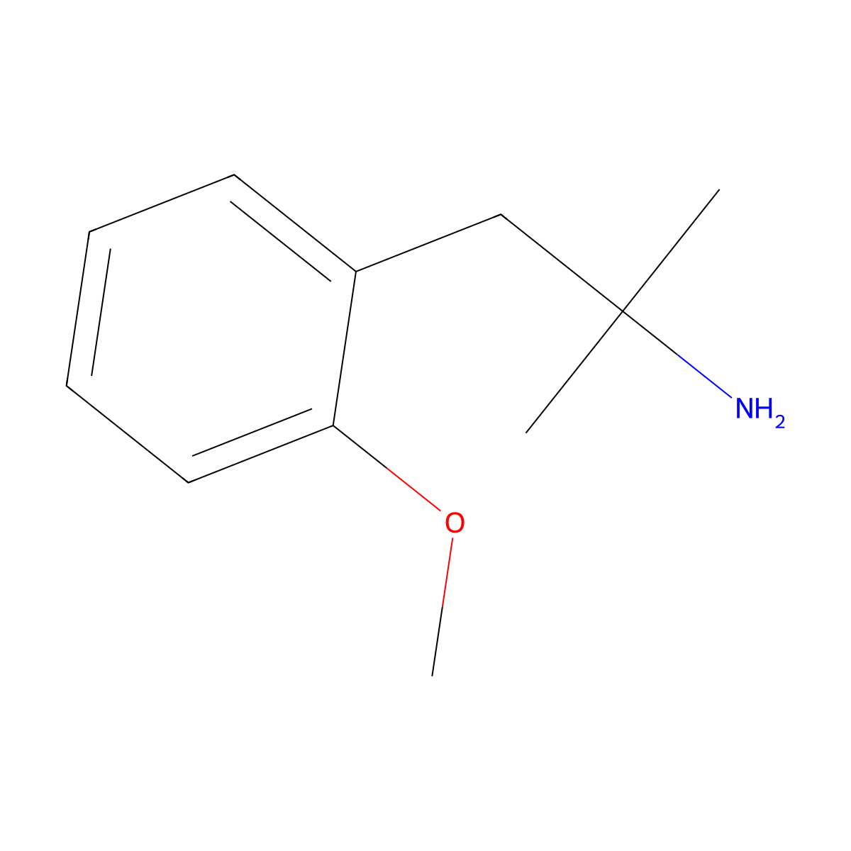 1-(2-Methoxyphenyl)-2-methylpropan-2-amine molecular structure, CAS 343855-95-8