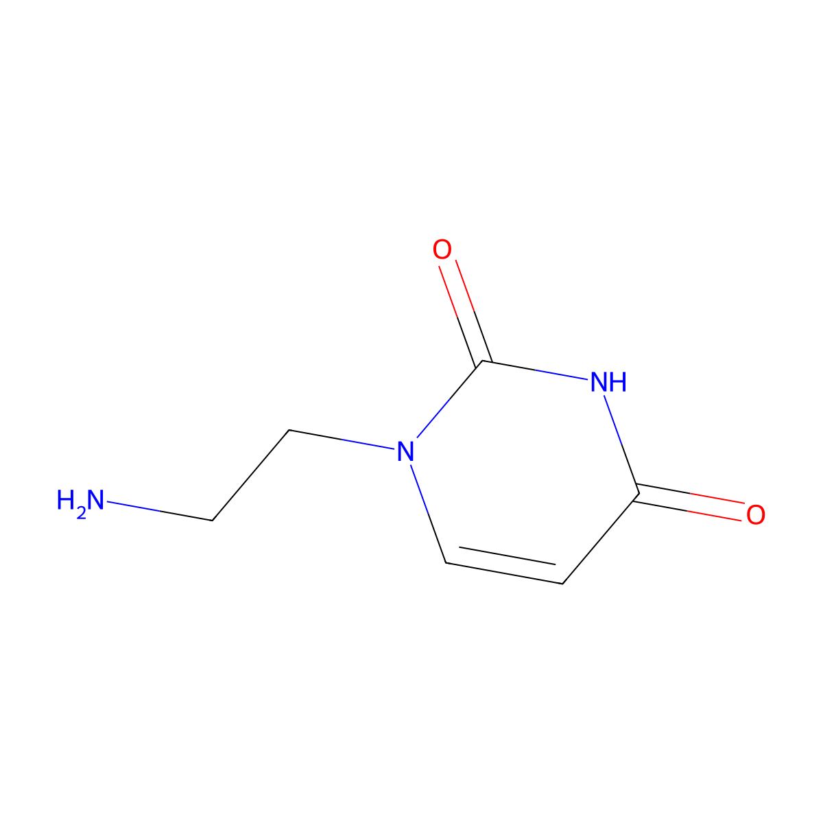 1-(2-Aminoethyl)pyrimidine-2,4(1H,3H)-dione molecular structure, CAS 34386-72-6
