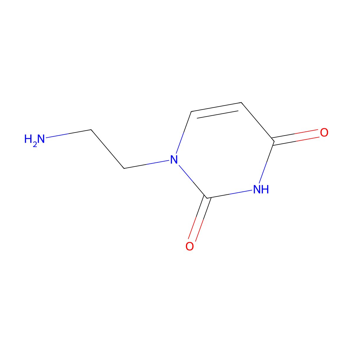 1-(2-Aminoethyl)pyrimidine-2,4(1H,3H)-dione molecular structure, CAS 34386-72-6
