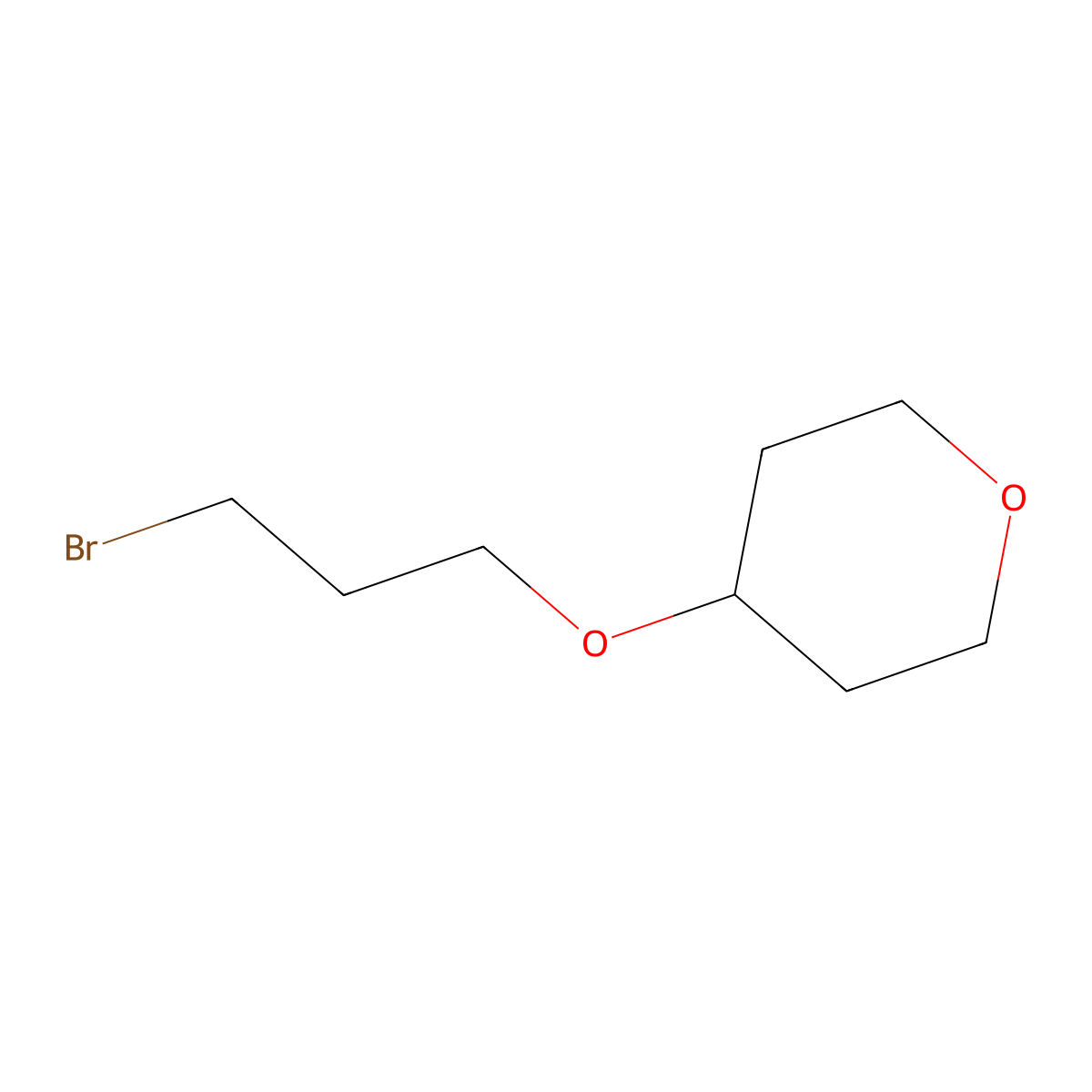 4-(3-Bromopropoxy)oxane molecular structure, CAS 343864-36-8