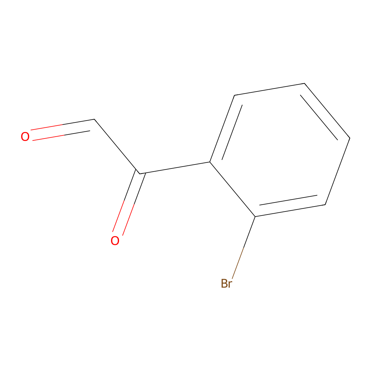 2-Bromo-alpha-oxobenzeneacetaldehyde molecular structure, CAS 343864-79-9