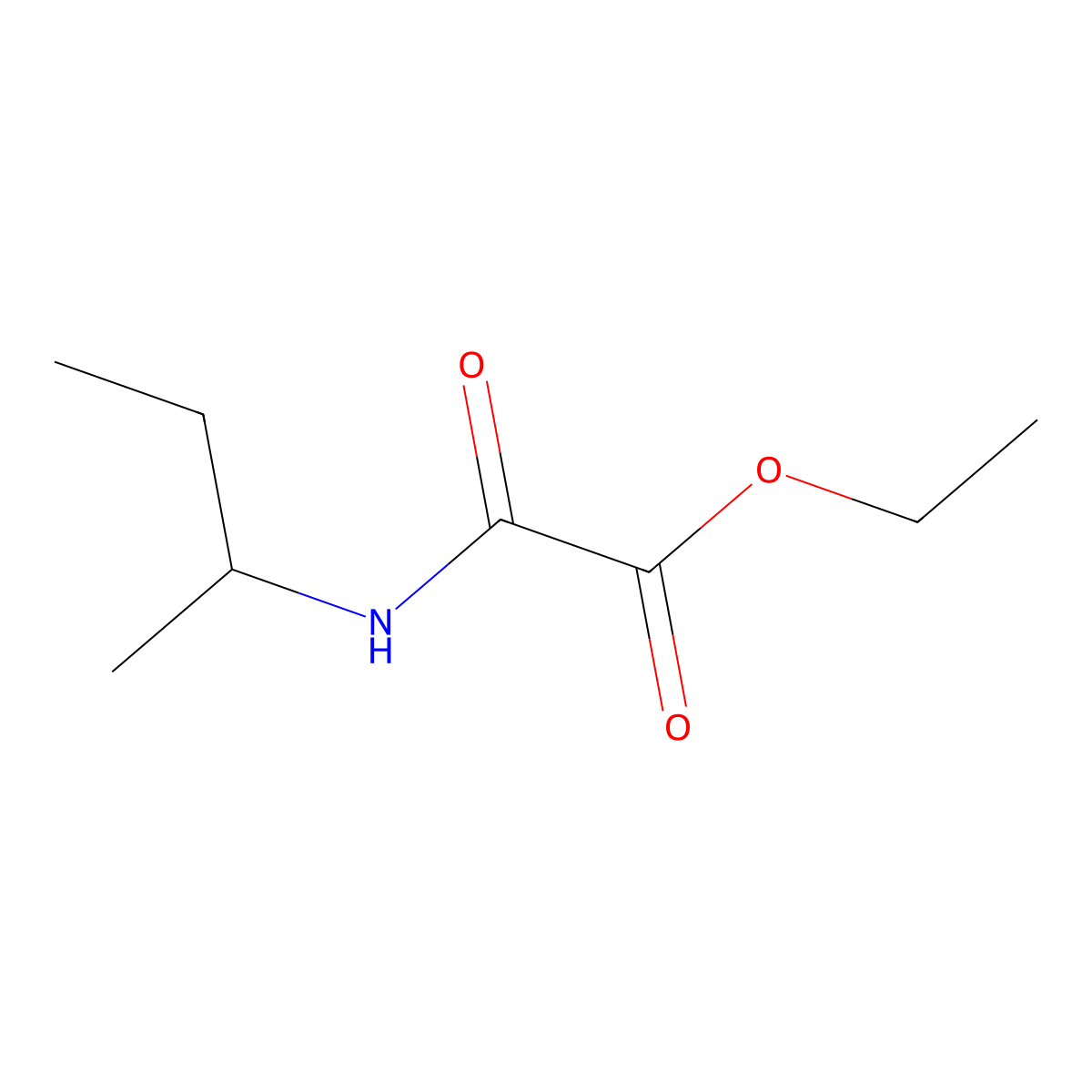 Ethyl [(butan-2-yl)carbamoyl]formate molecular structure, CAS 343865-68-9