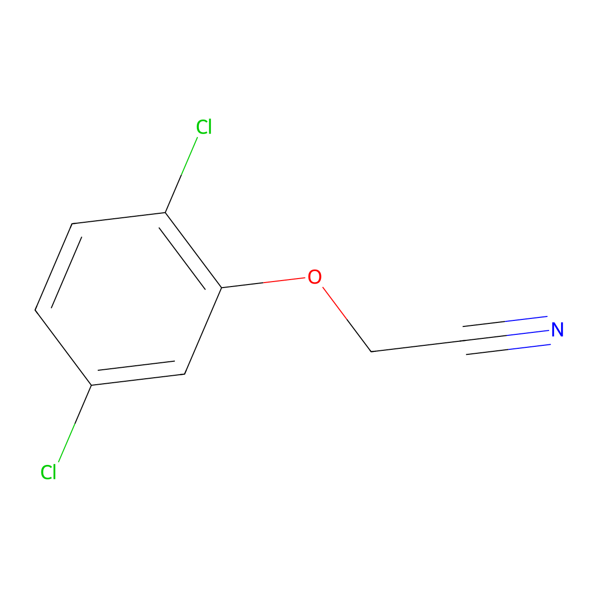 2-(2,5-Dichlorophenoxy)acetonitrile molecular structure, CAS 343867-70-9