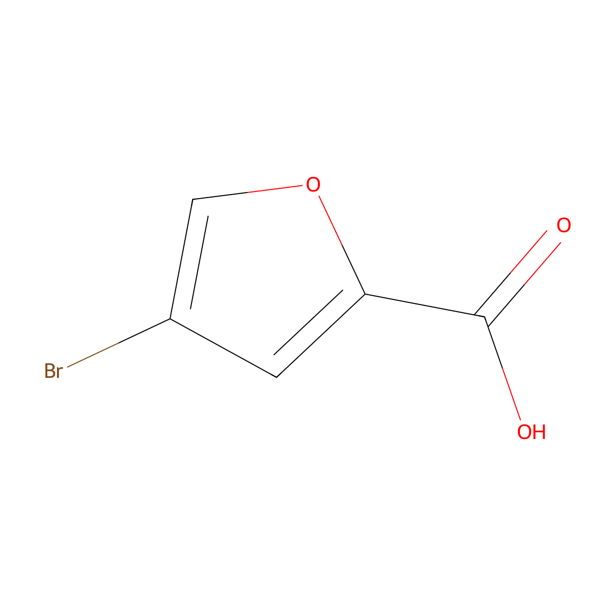 4-Bromofuran-2-carboxylic acid molecular structure, CAS 3439-02-9
