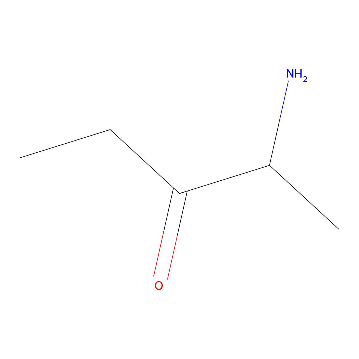 2-Amino-3-pentanone molecular structure, CAS 343925-95-1
