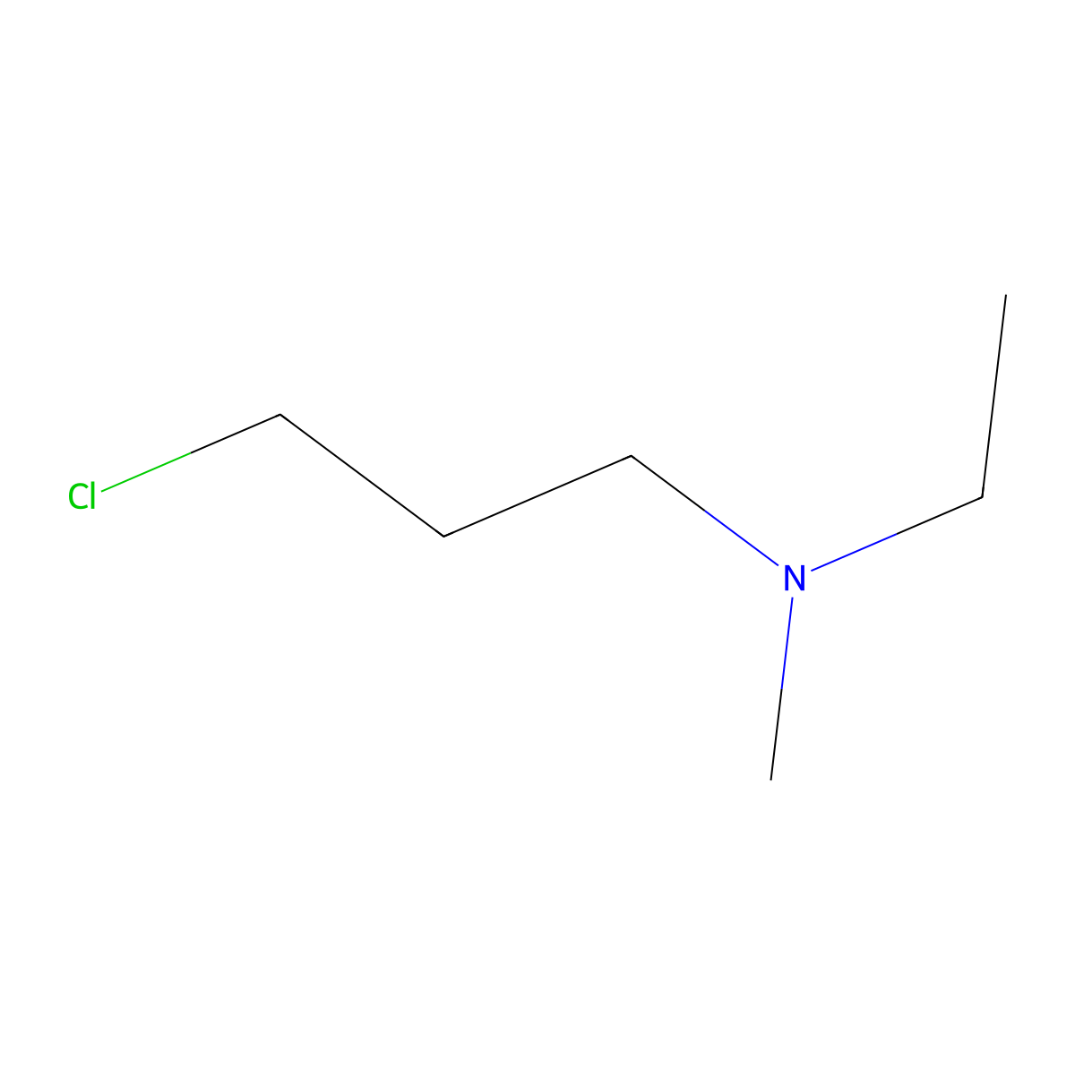(3-Chloropropyl)ethyl(methyl)amine molecular structure, CAS 343926-41-0