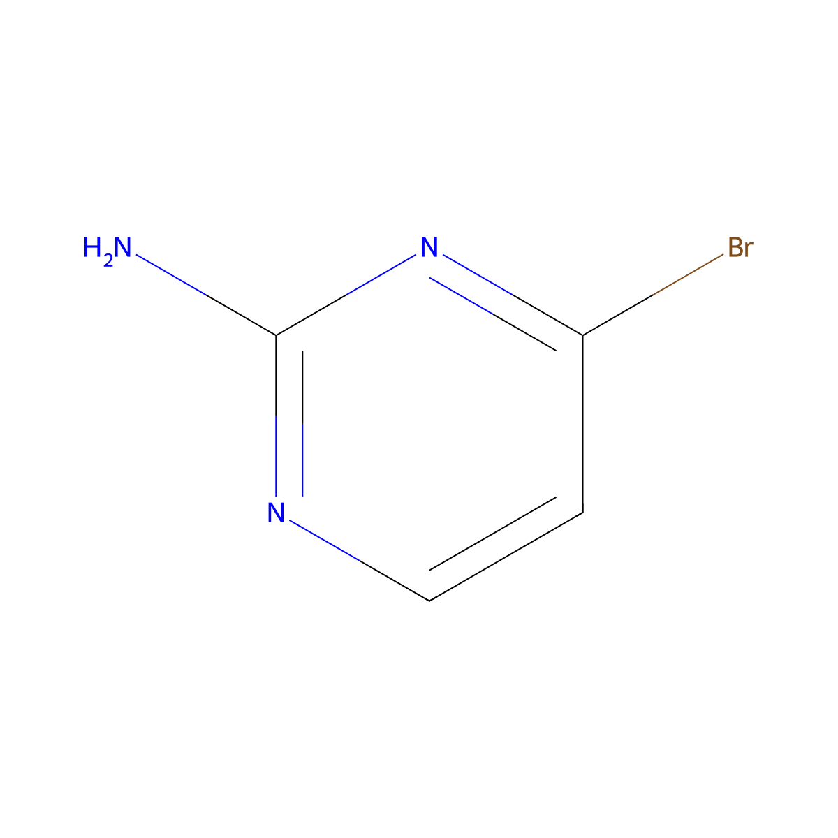 2-Amino-4-bromopyrimidine molecular structure, CAS 343926-69-2
