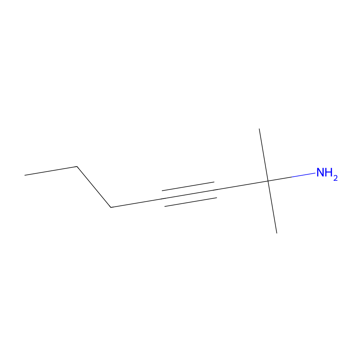 2-Methylhept-3-yn-2-amine molecular structure, CAS 343927-16-2