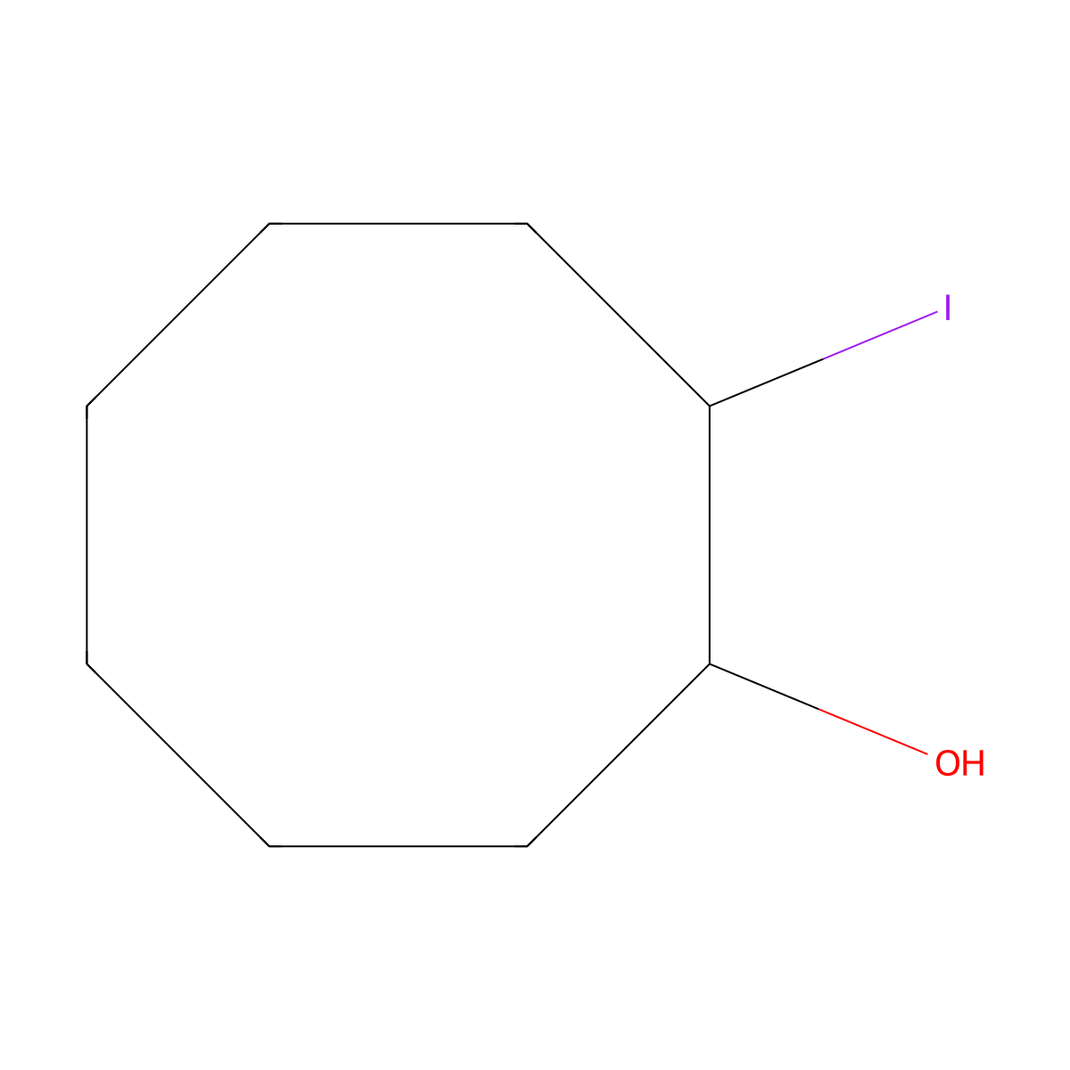 2-Iodocyclooctan-1-ol molecular structure, CAS 343928-96-1