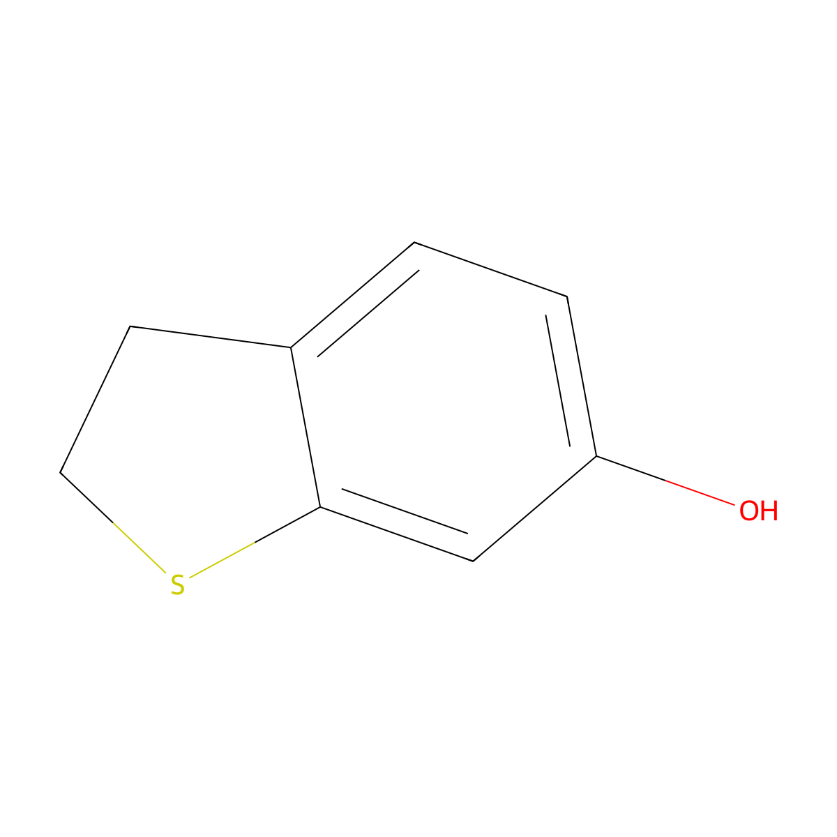 2,3-Dihydro-1-benzothiophen-6-ol molecular structure, CAS 343929-61-3
