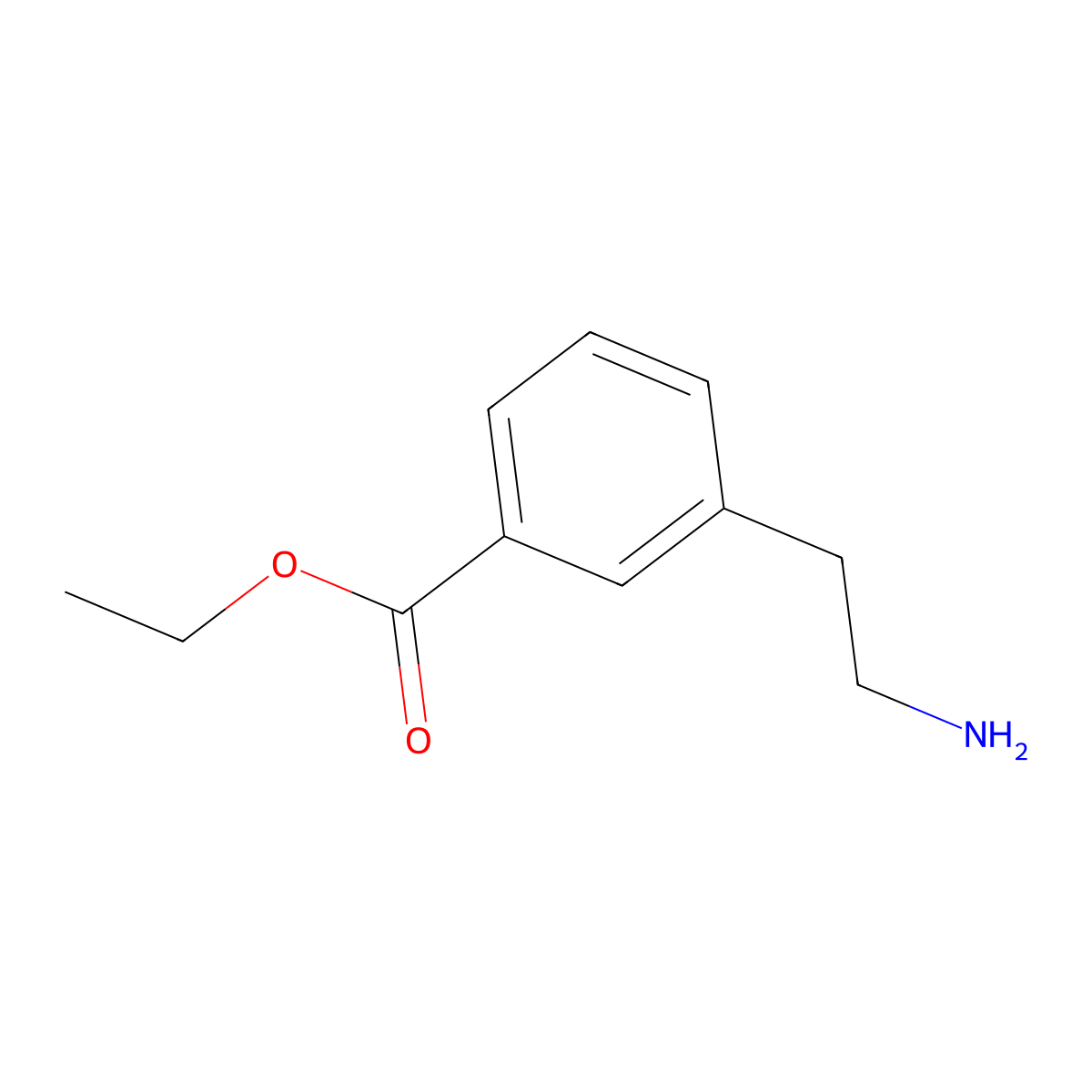 Ethyl 3-(2-aminoethyl)benzoate molecular structure, CAS 343943-23-7