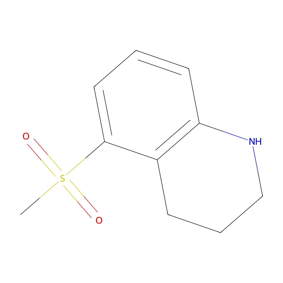 5-Methanesulfonyl-1,2,3,4-tetrahydroquinoline molecular structure, CAS 343944-90-1