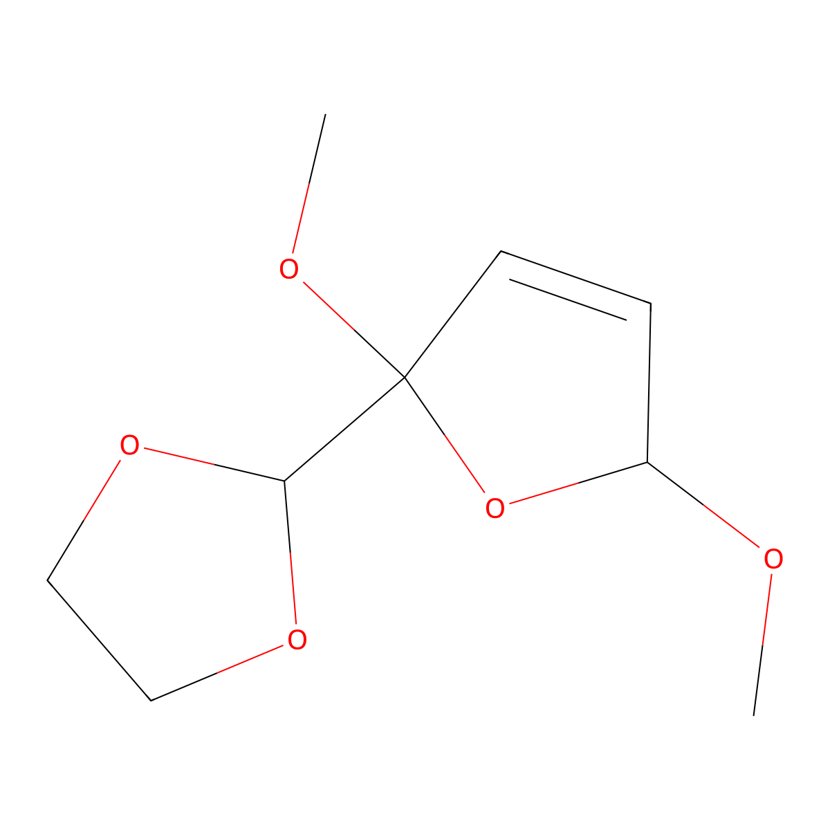 2-(2,5-Dimethoxy-2,5-dihydrofuran-2-yl)-1,3-dioxolane molecular structure, CAS 343945-40-4