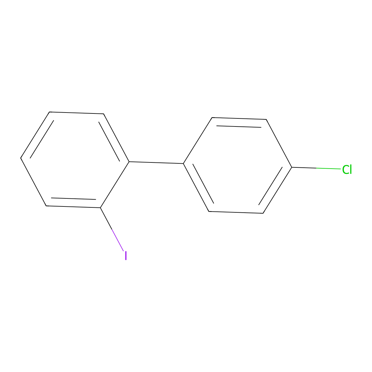 4'-Chloro-2-iodo-1,1'-biphenyl molecular structure, CAS 343945-64-2