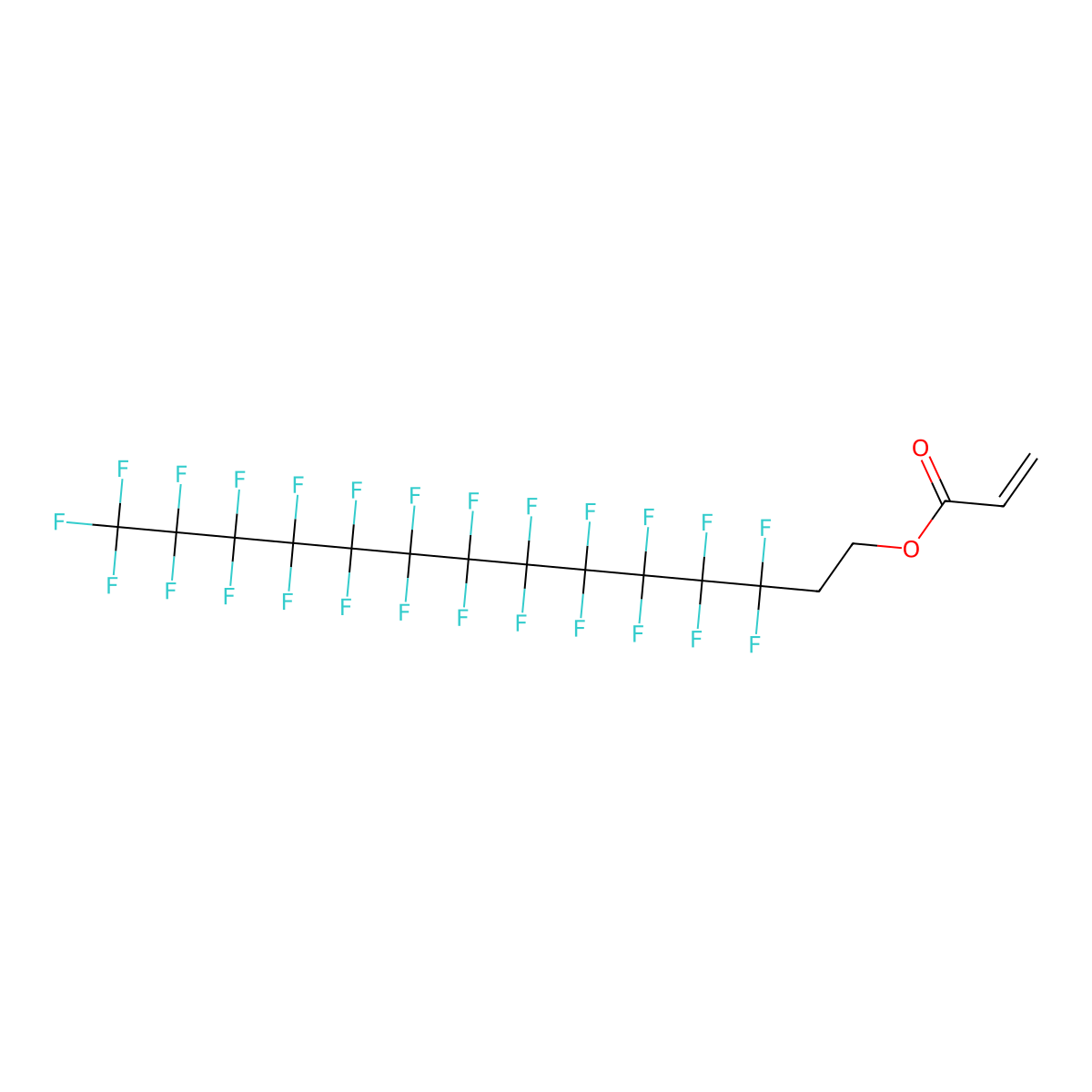 2-(Perfluorododecyl)ethyl acrylate molecular structure, CAS 34395-24-9