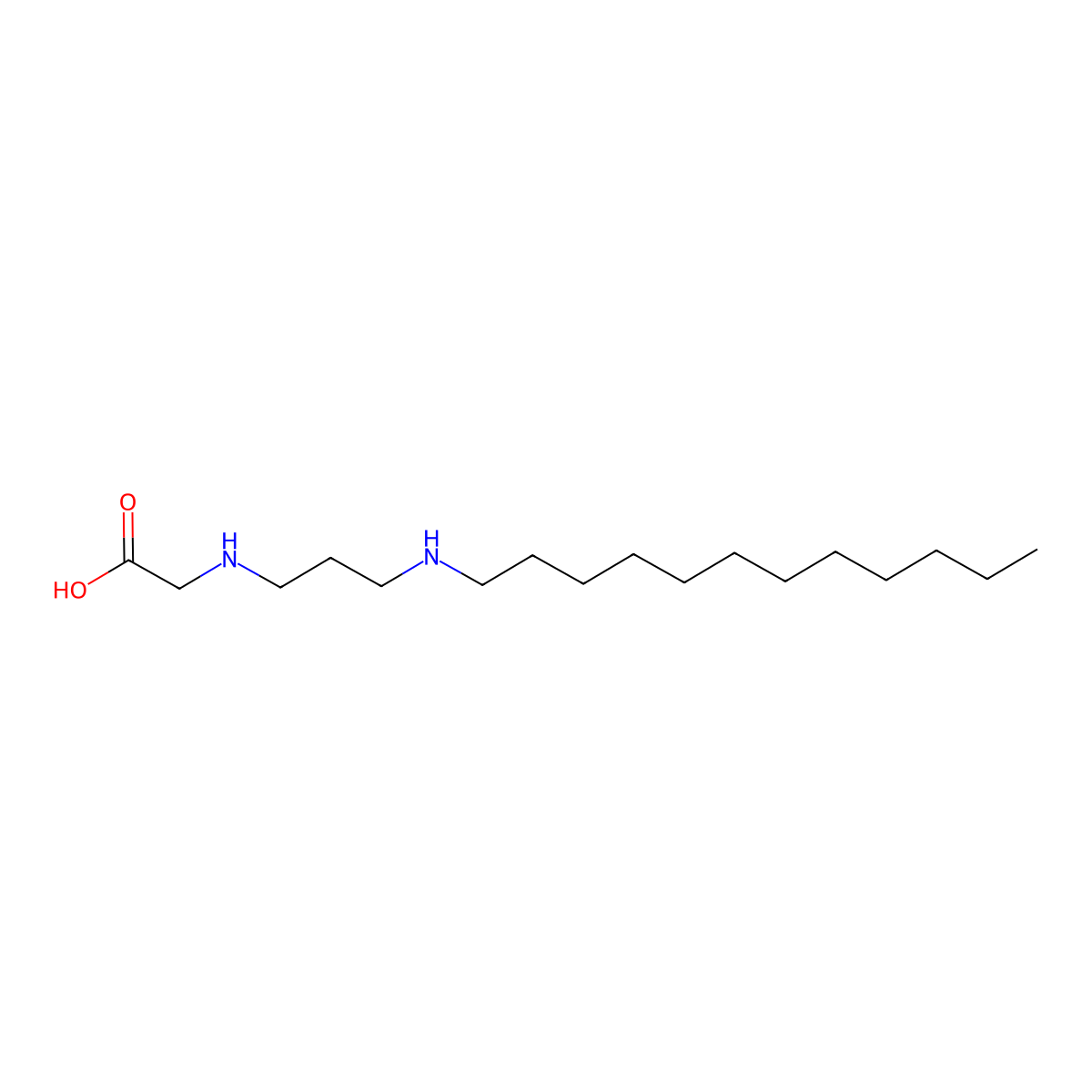 N-[3-(dodecylamino)propyl]glycine molecular structure, CAS 34395-72-7