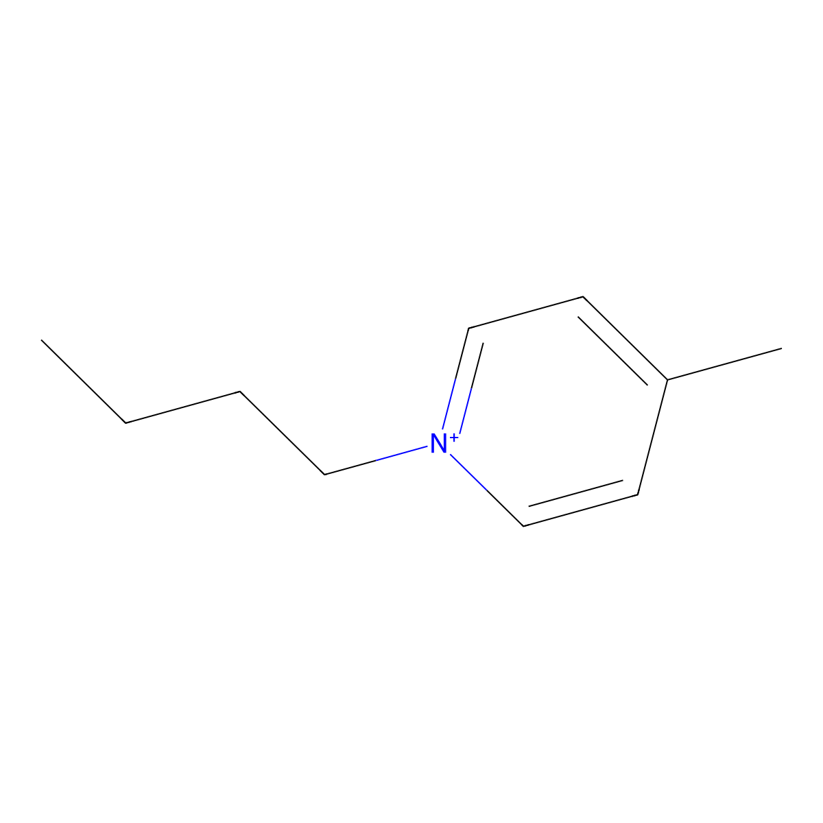 1-Butyl-4-methylpyridinium molecular structure, CAS 343952-32-9