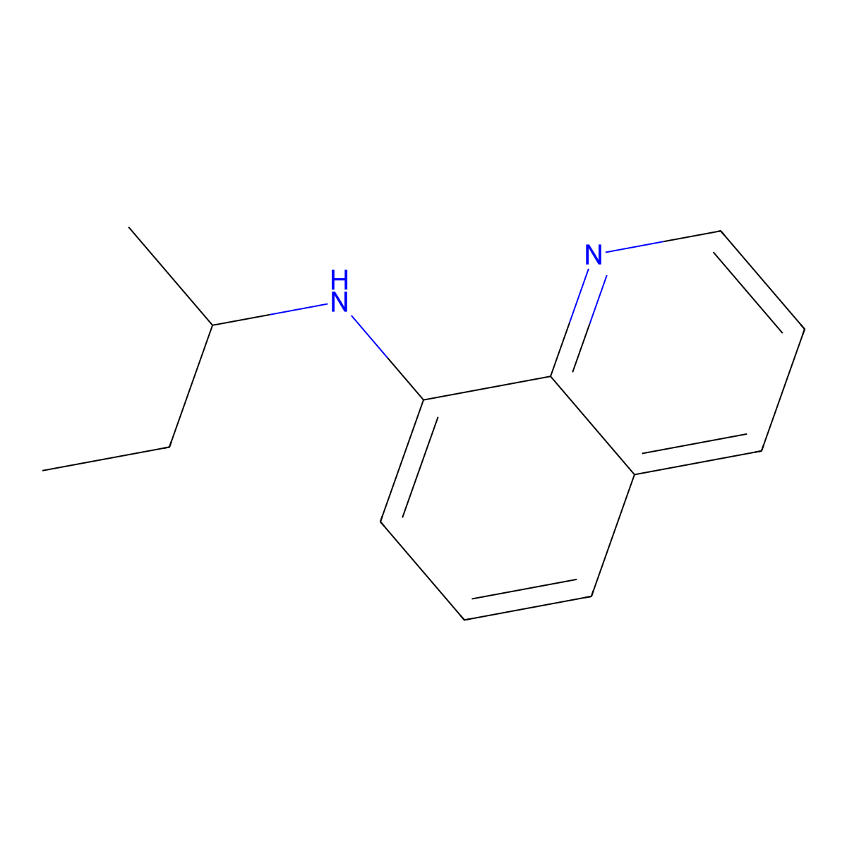 N-(butan-2-yl)quinolin-8-amine molecular structure, CAS 343953-25-3