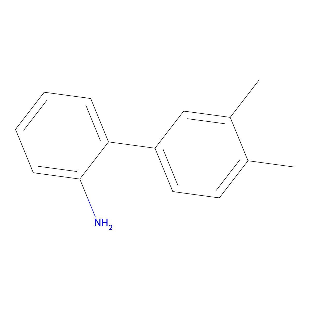 2-(3,4-Dimethylphenyl)aniline molecular structure, CAS 343953-43-5