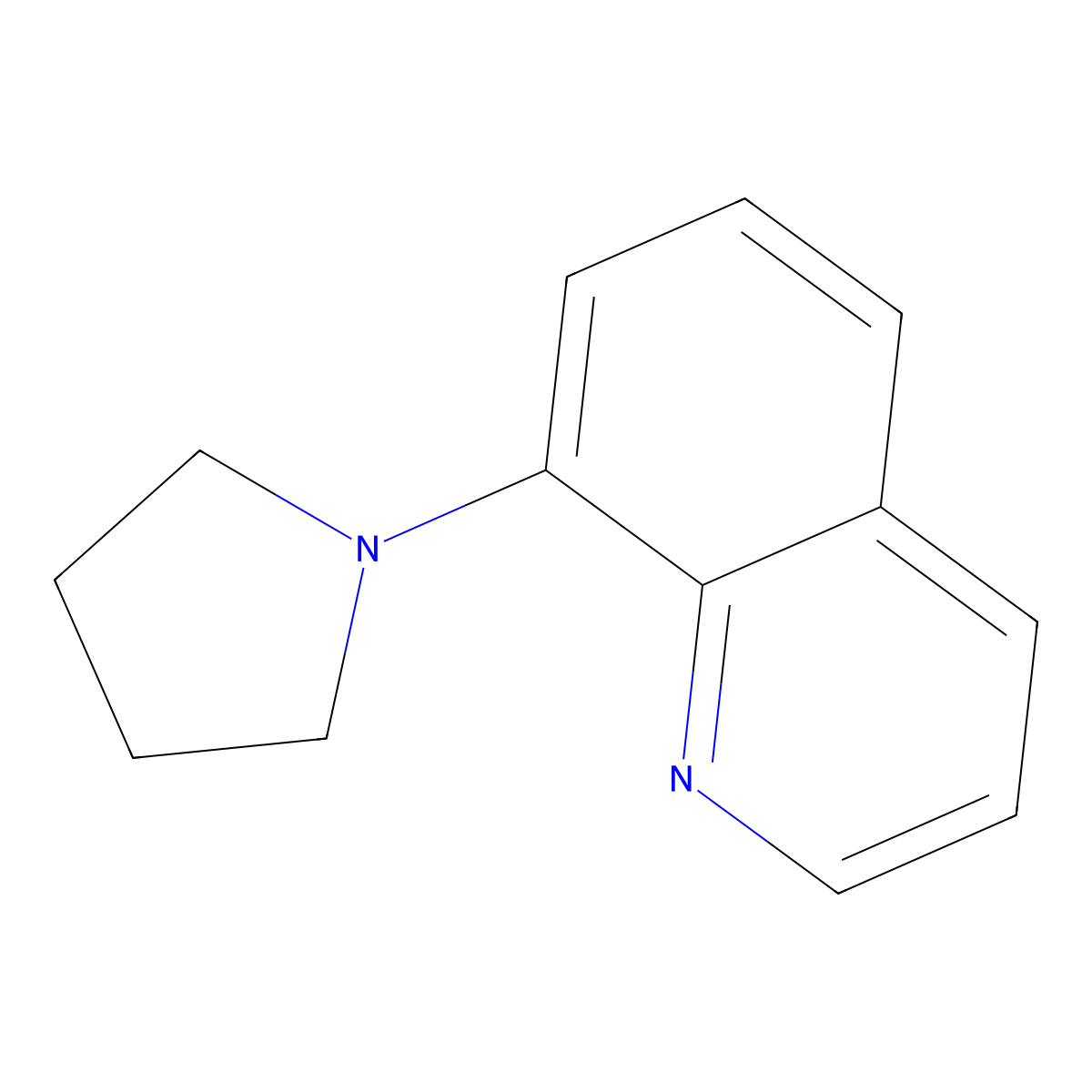 8-(Pyrrolidin-1-yl)quinoline molecular structure, CAS 343954-47-2