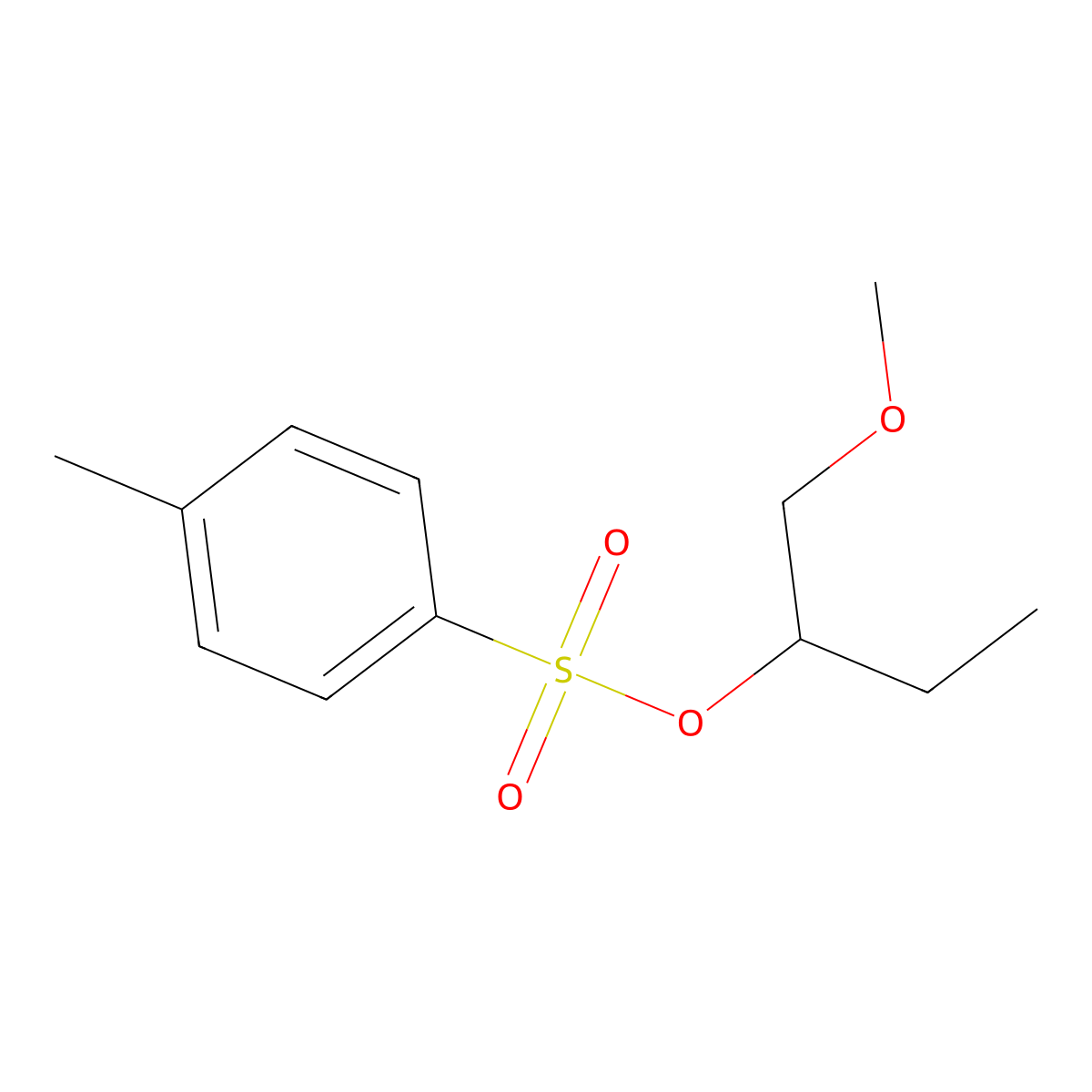 1-Methoxybutan-2-yl 4-methylbenzene-1-sulfonate molecular structure, CAS 343968-59-2