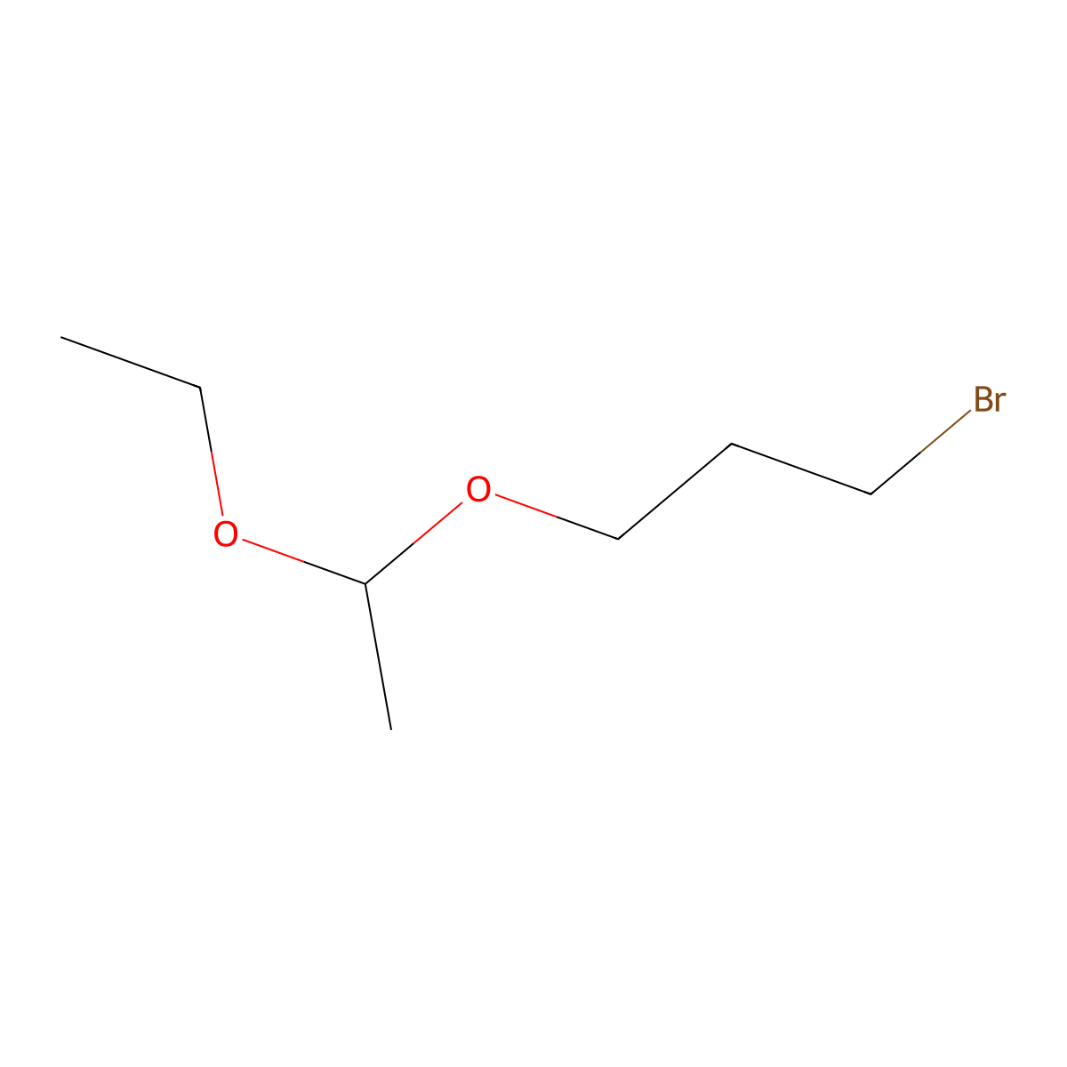 Propane, 1-bromo-3-(1-ethoxyethoxy)- molecular structure, CAS 34399-67-2
