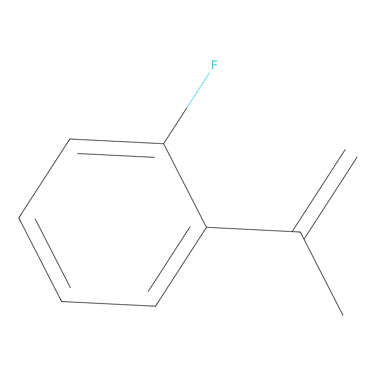 1-Fluoro-2-(prop-1-en-2-yl)benzene molecular structure, CAS 344-73-0