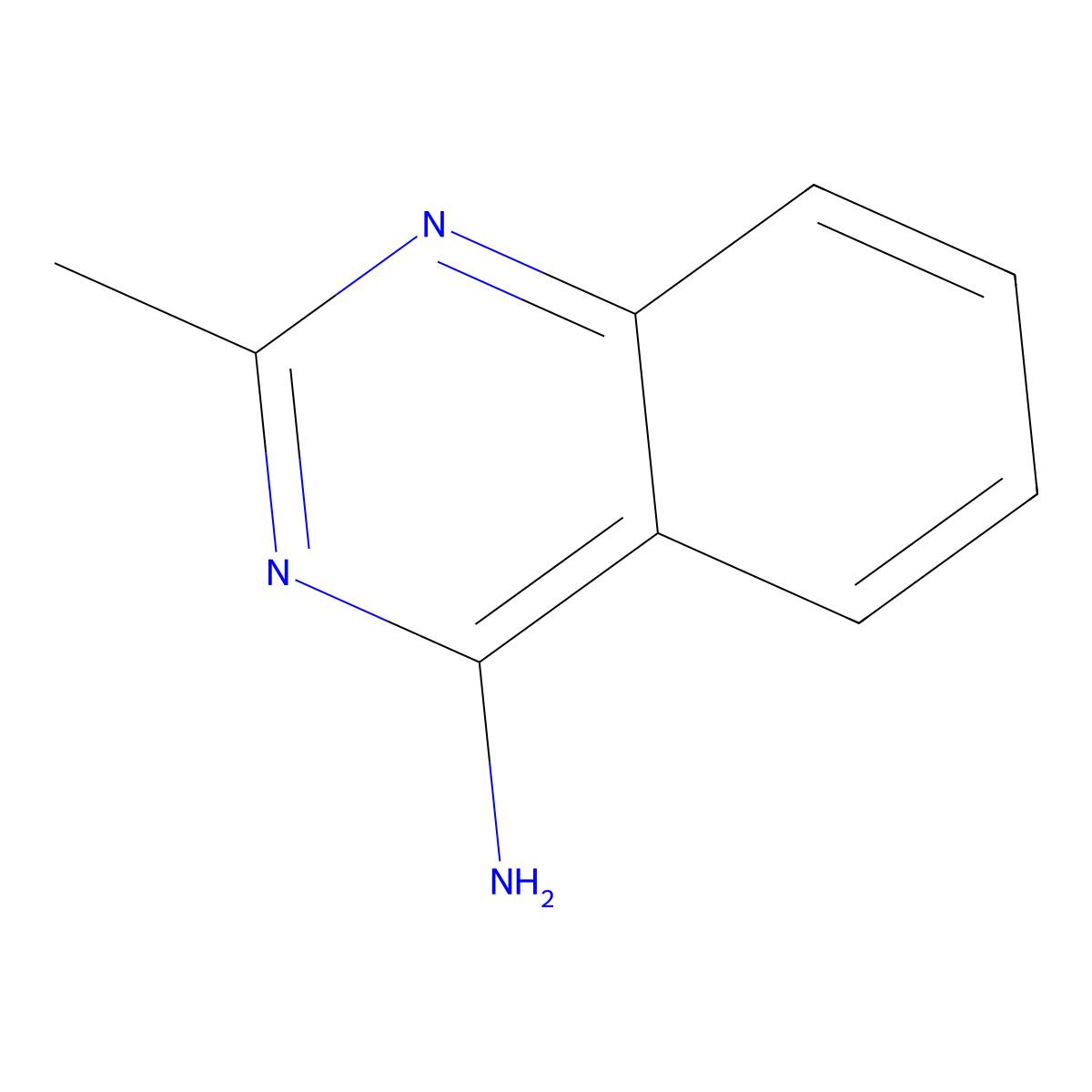 2-Methylquinazolin-4-amine molecular structure, CAS 3440-46-8