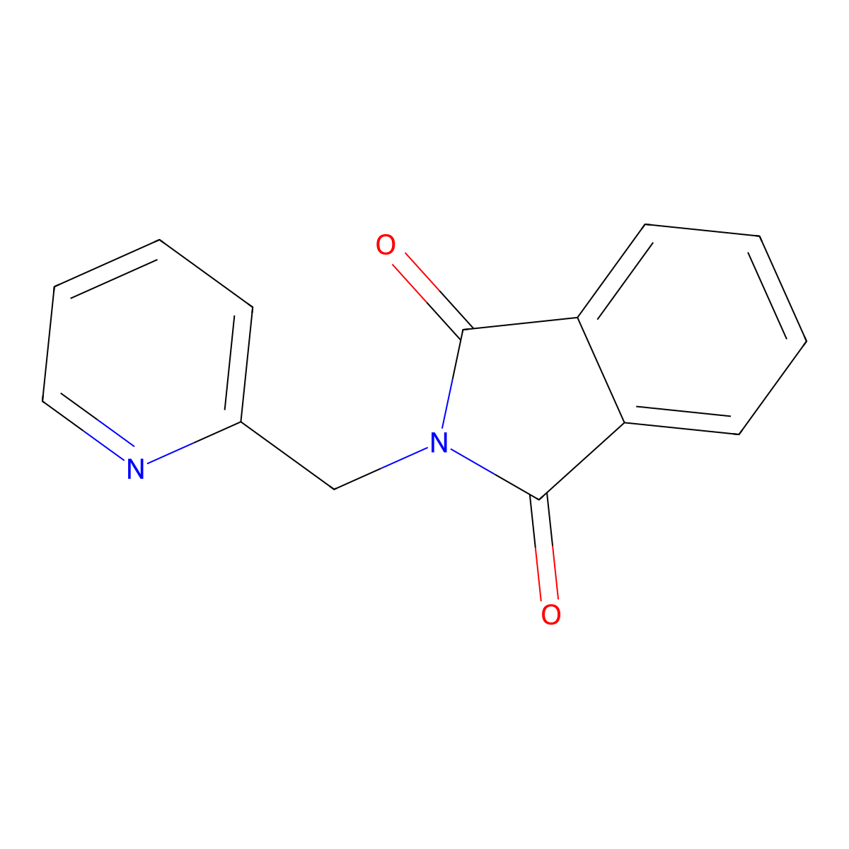 2-(2-Pyridinylmethyl)-1H-isoindole-1,3(2H)-dione molecular structure, CAS 34403-37-7