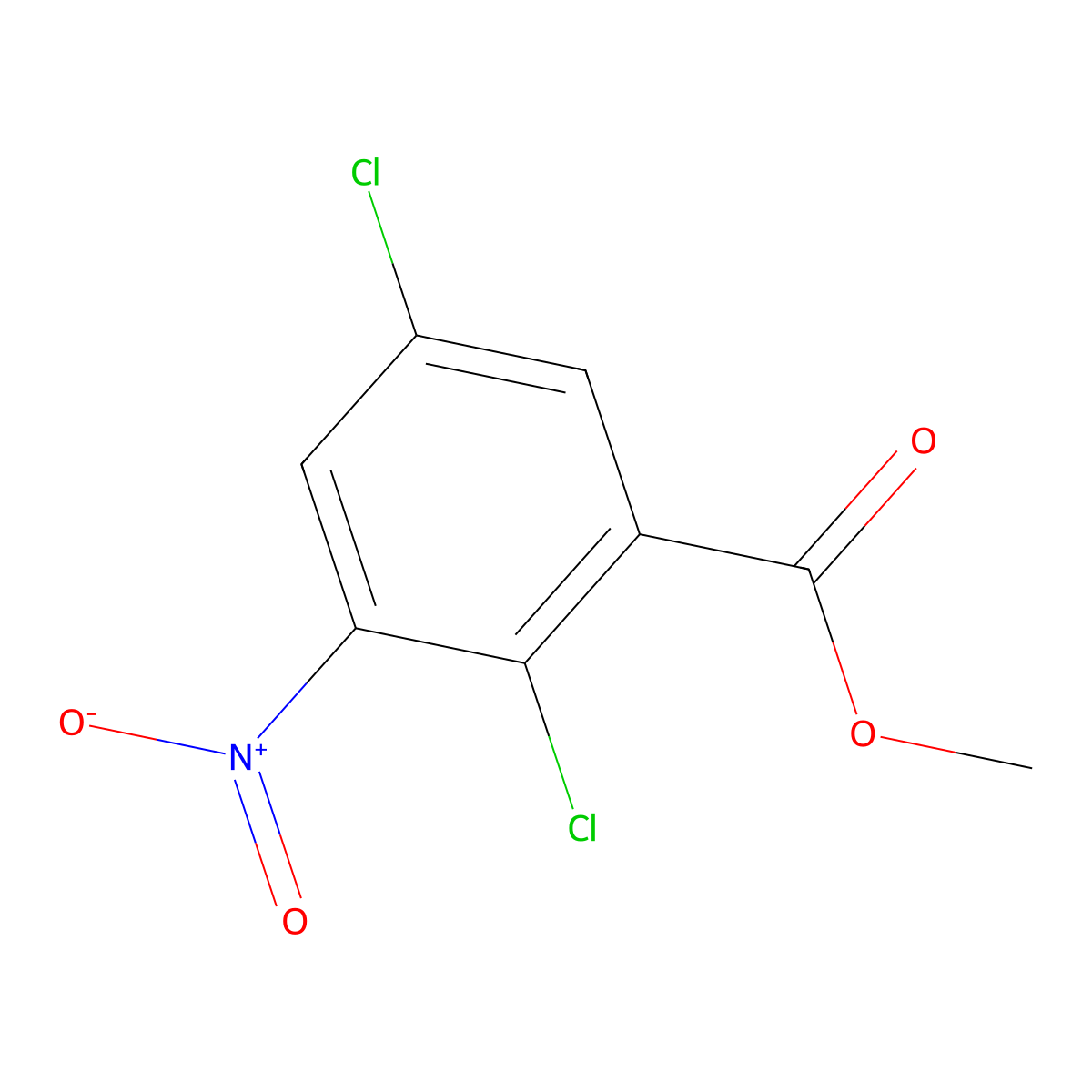 Methyl 2,5-dichloro-3-nitrobenzoate molecular structure, CAS 34408-25-8
