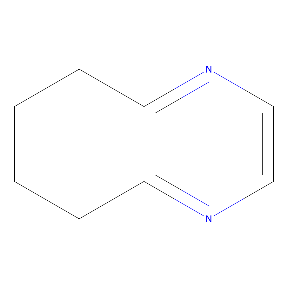 5,6,7,8-Tetrahydroquinoxaline molecular structure, CAS 34413-35-9